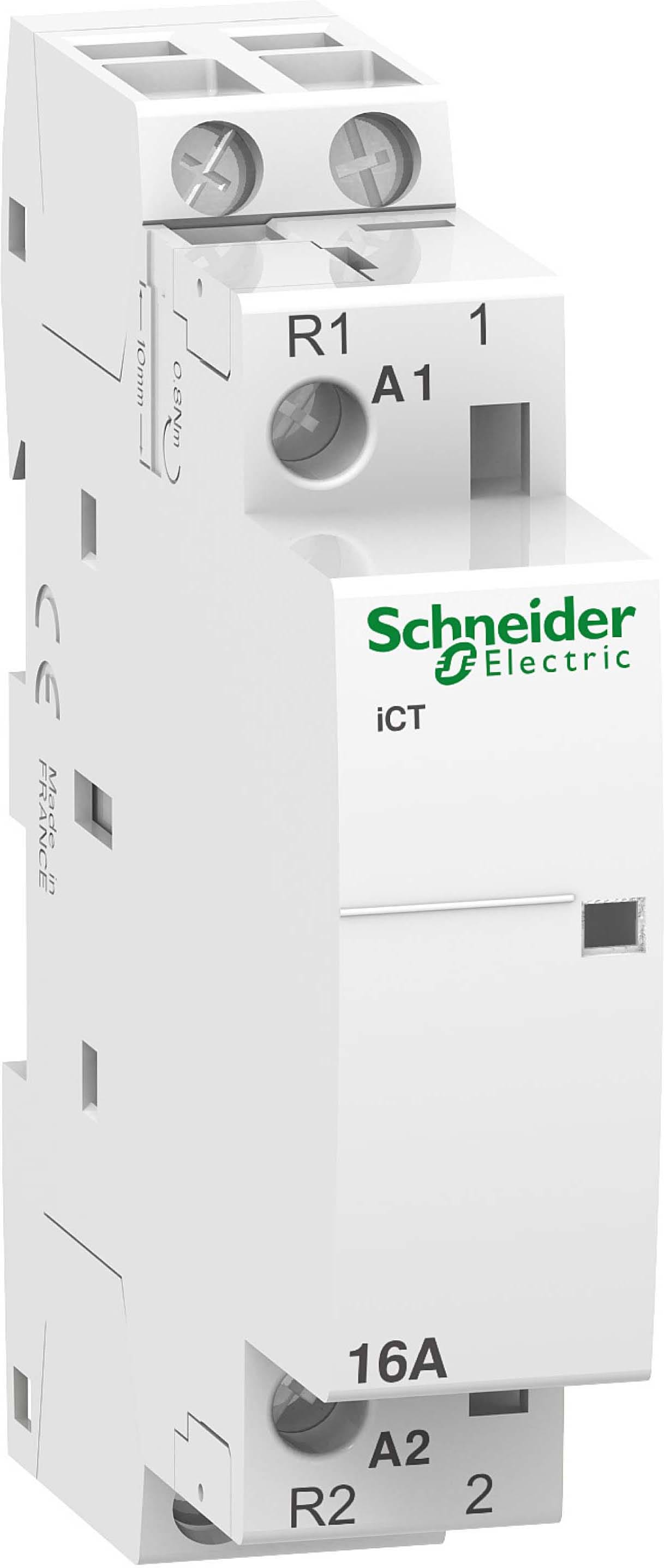 SCHNEIDER ELECTRIC - SNRA9C22115 Contattore iCT 1NA+1NC 16A comando 24Vca