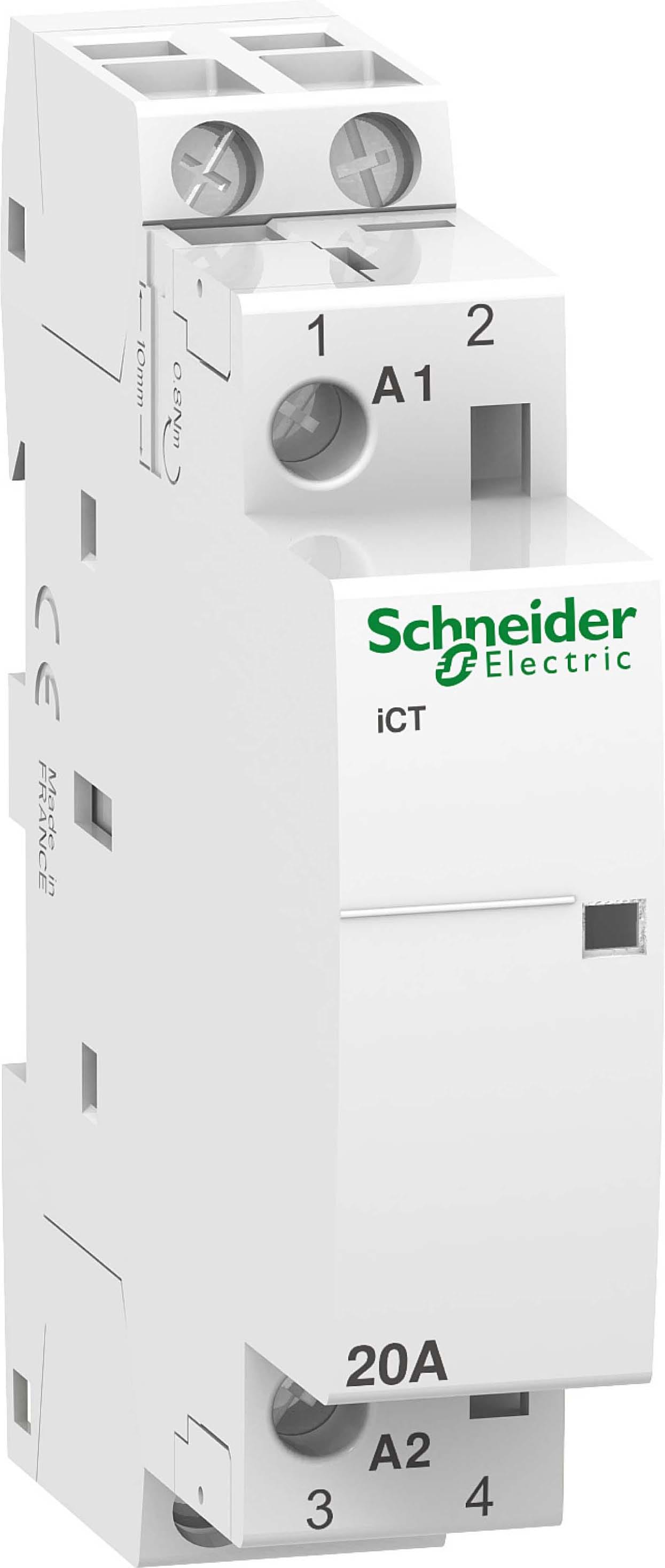 SCHNEIDER ELECTRIC - SNRA9C22722 Contattore iCT 2NA 20A comando 230÷240Vca