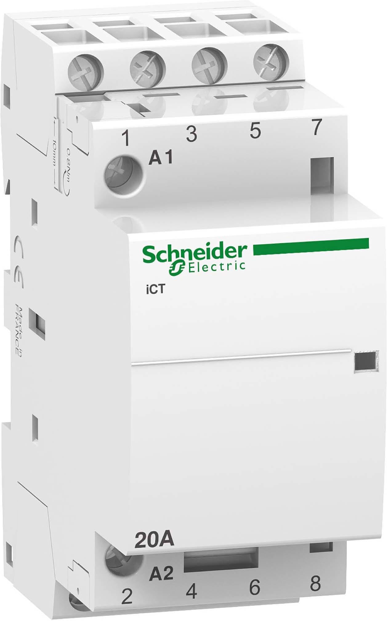 SCHNEIDER ELECTRIC - SNRA9C22824 Contattore iCT 4NA 20A comando 230÷240Vca
