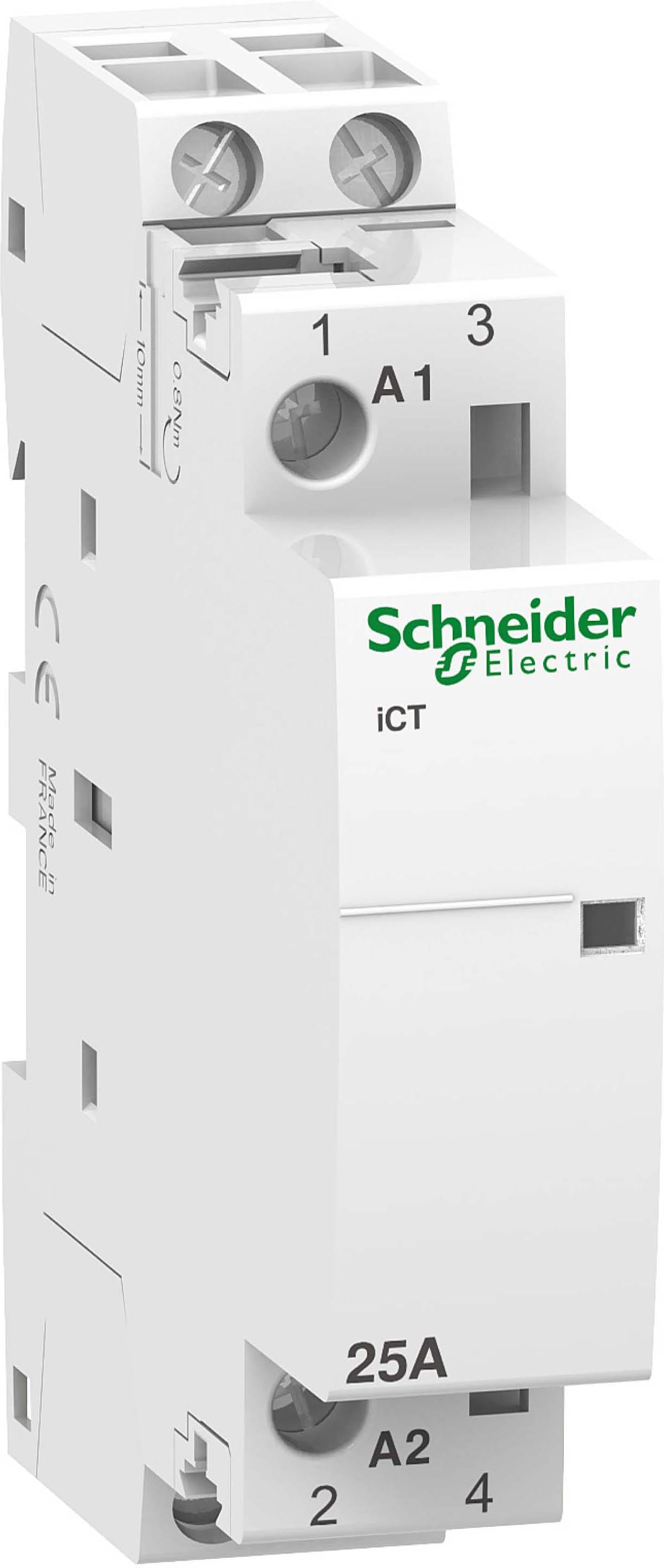 SCHNEIDER ELECTRIC - SNRA9C20732 Contattore iCT 2NA 25A comando 230÷240Vca