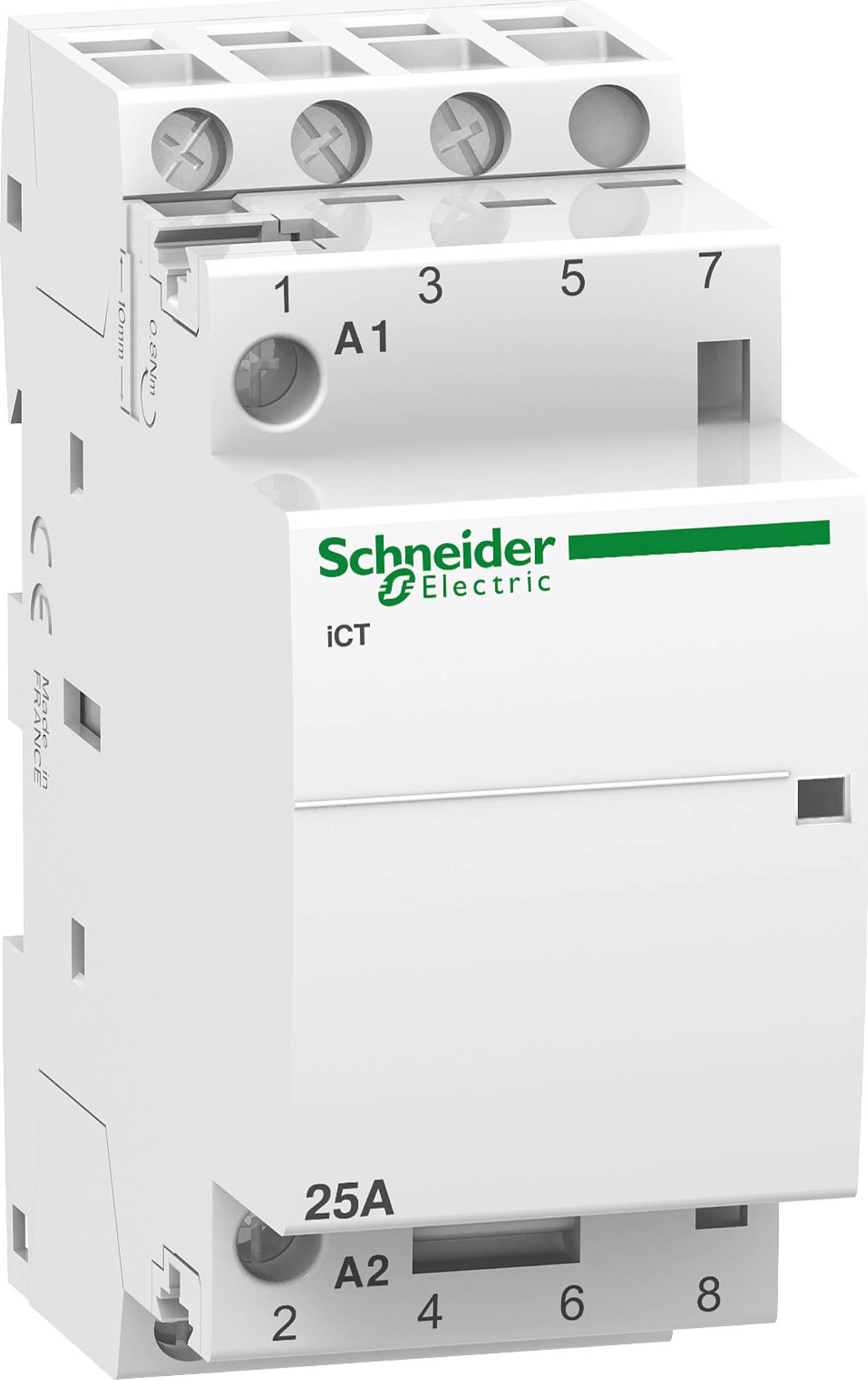 SCHNEIDER ELECTRIC - SNRA9C20833 Contattore iCT 3NA 25A comando 230÷240Vca