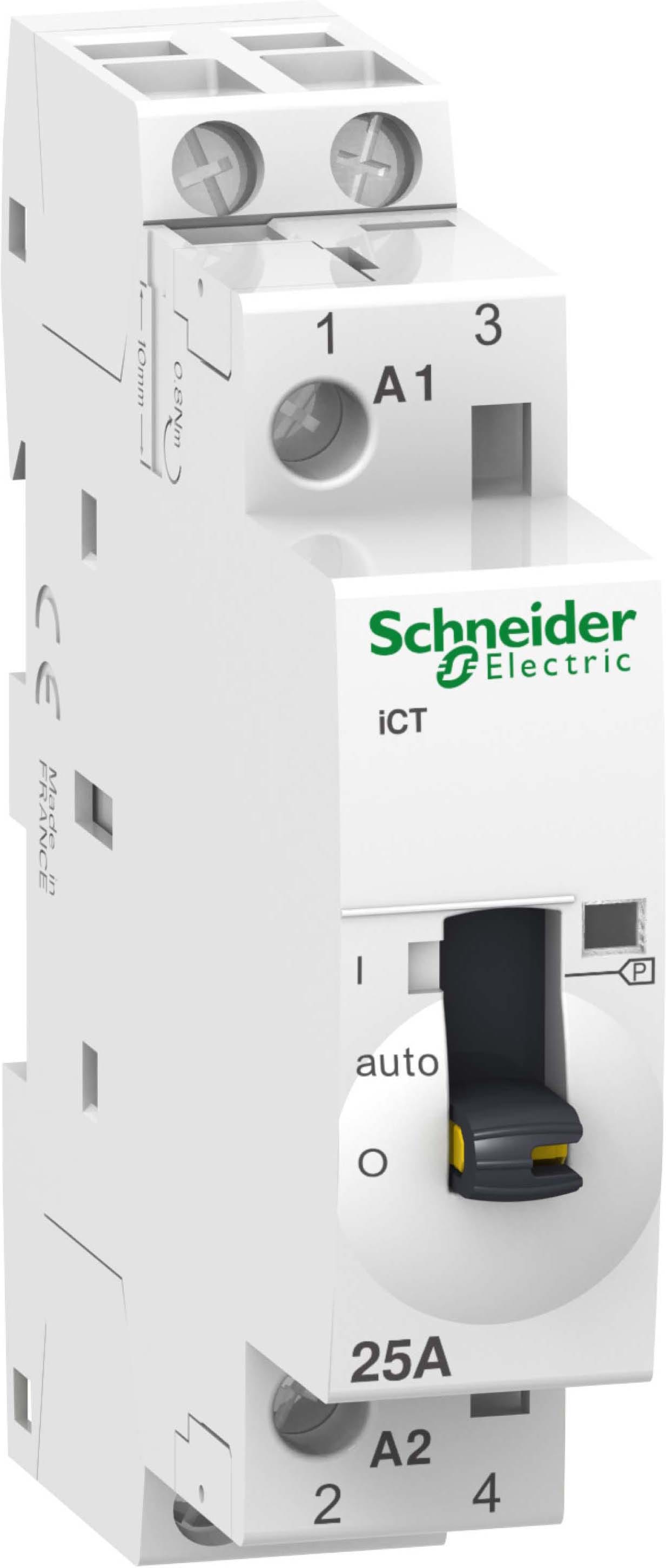 SCHNEIDER ELECTRIC - SNRA9C21732 Contattore iCT 2NA 25A comando 230÷240Vca man.