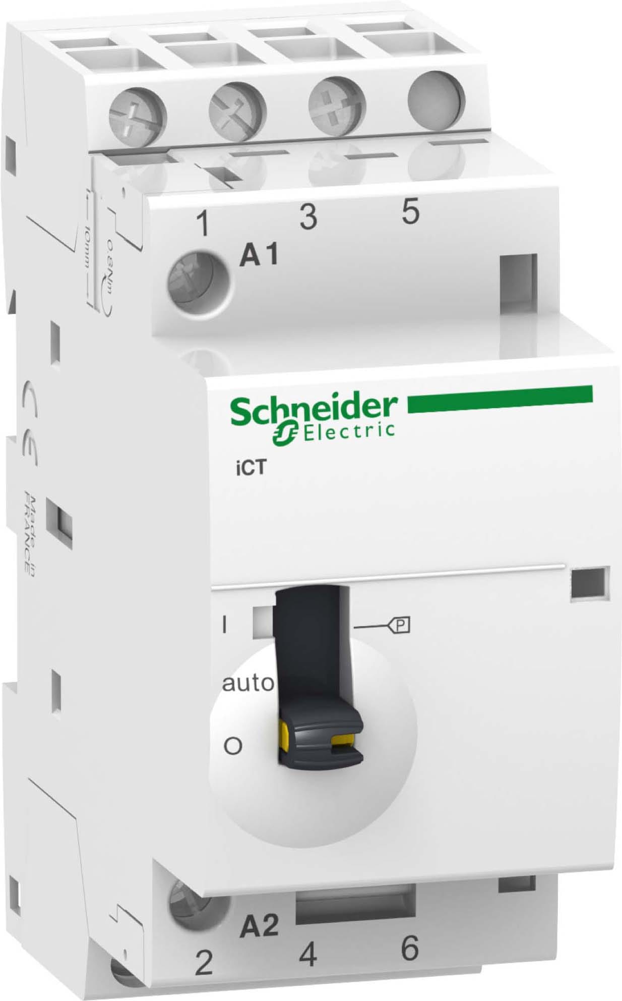 SCHNEIDER ELECTRIC - SNRA9C21833 Contattore iCT 3NA 25A comando 230÷240Vca man.