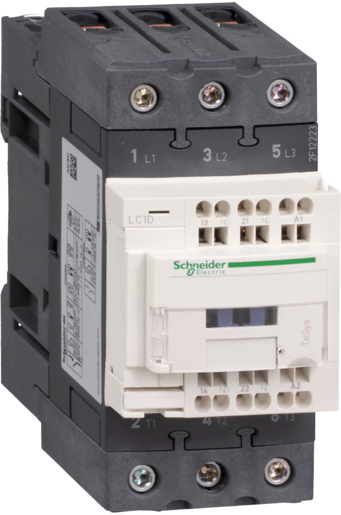 SCHNEIDER ELECTRIC - SNRLC1D40A3BD Contattore TeSys LC1-D - 3 poli - CA-3 440V 40 A - Bobina 24 V CC