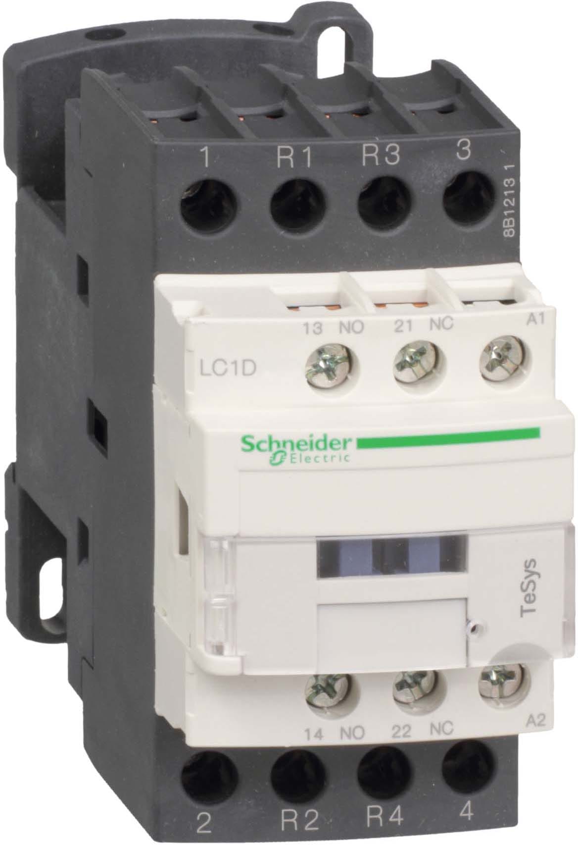 SCHNEIDER ELECTRIC - SNRLC1D098E7 Contattore TeSys LC1D - 4 poli (2NO + 2NC) - AC1 440V 20 A - 48 V AC