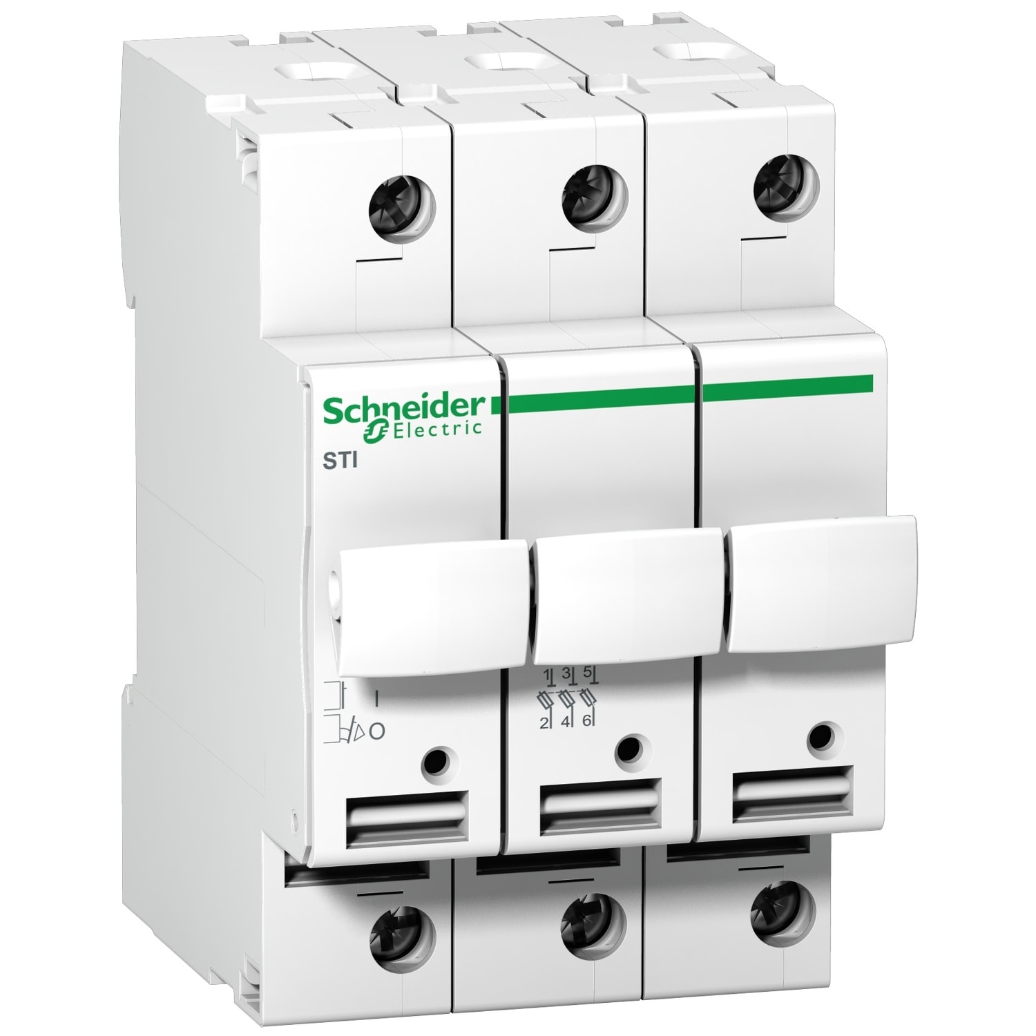 SCHNEIDER ELECTRIC - SNRA9N15655 Base portafusibile STI - 3P - 8.5x31.5 - 400 Vca