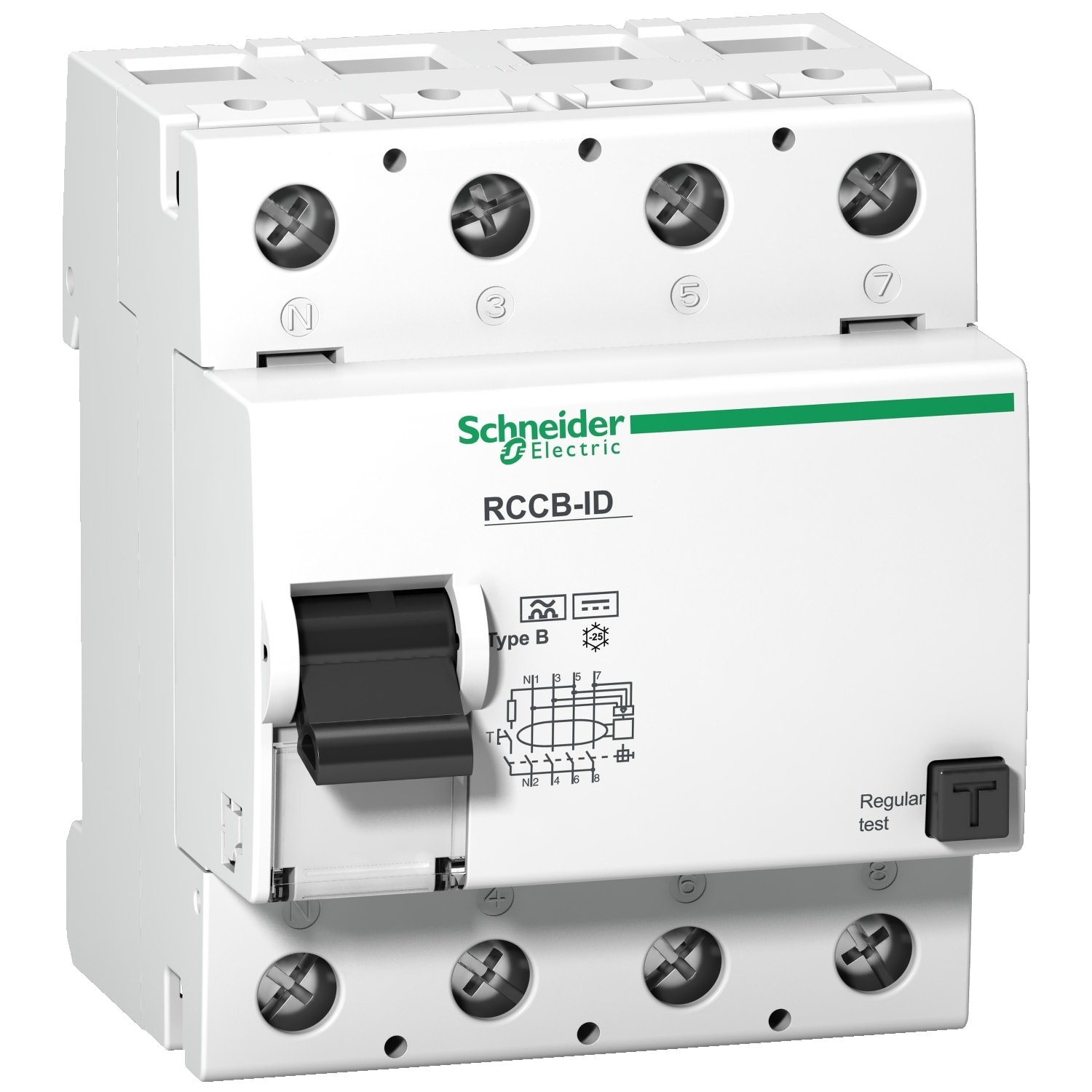 SCHNEIDER ELECTRIC - SNRA9R41492 Fehlerstrom-Schutzschalter ID, 4P, 125A,