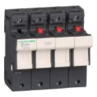 SCHNEIDER ELECTRIC - SNRDF143NC Portafusibile TeSys DF 50A - fusibile 14x51 3P+N