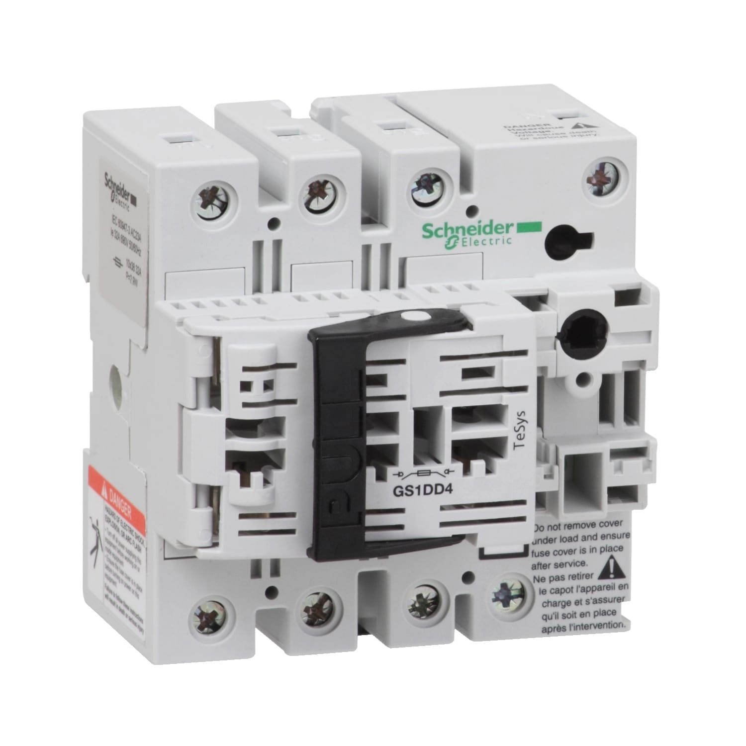 SCHNEIDER ELECTRIC - SNRGS1DD4 Corpo int. sez. con fusibile GS1 - TeSys GS - 3 poli+ N3 F - NFC - 32 A