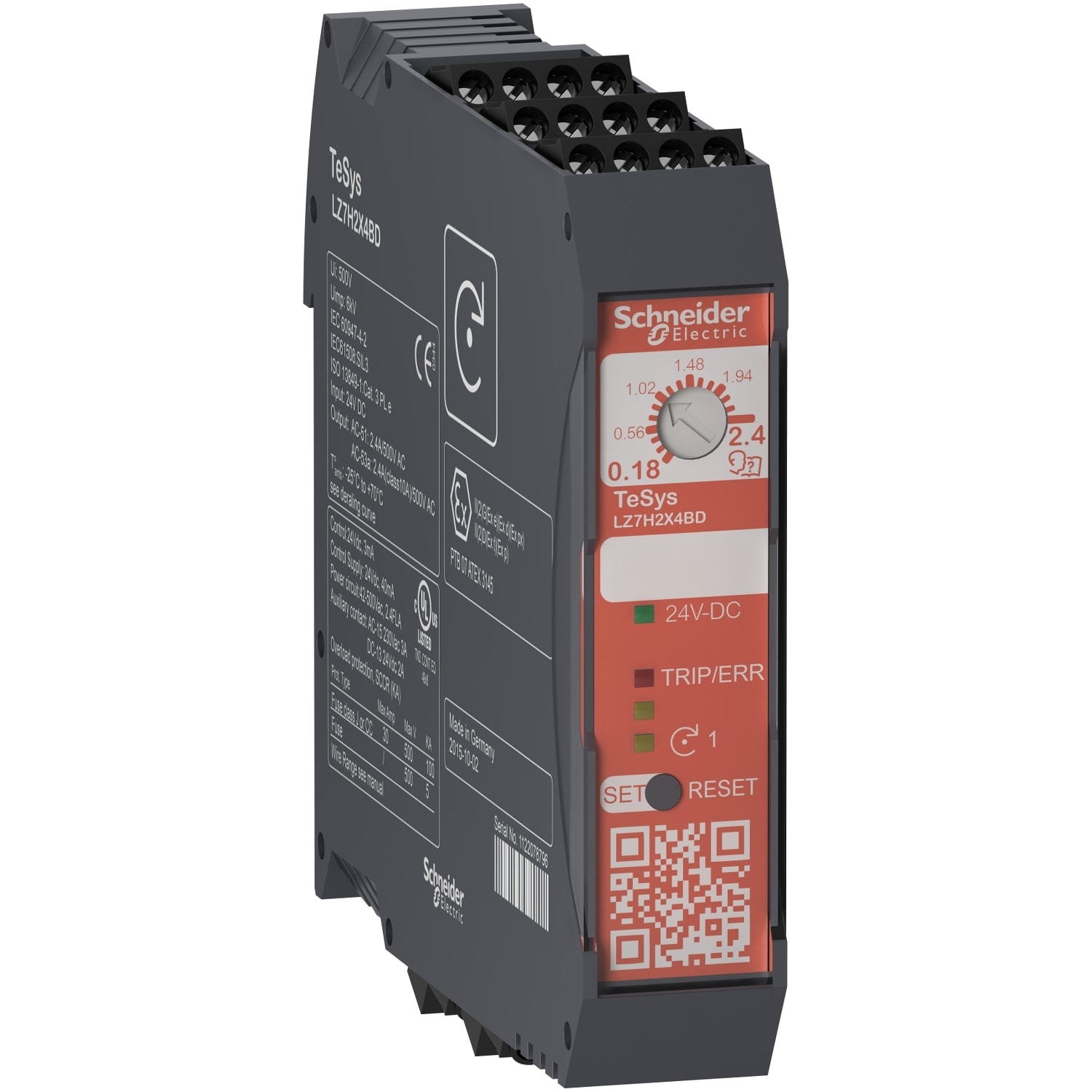 SCHNEIDER ELECTRIC - SNRLZ7H2X4BD DIRETTO H SAFE 0,75KW 24 VDC VITE