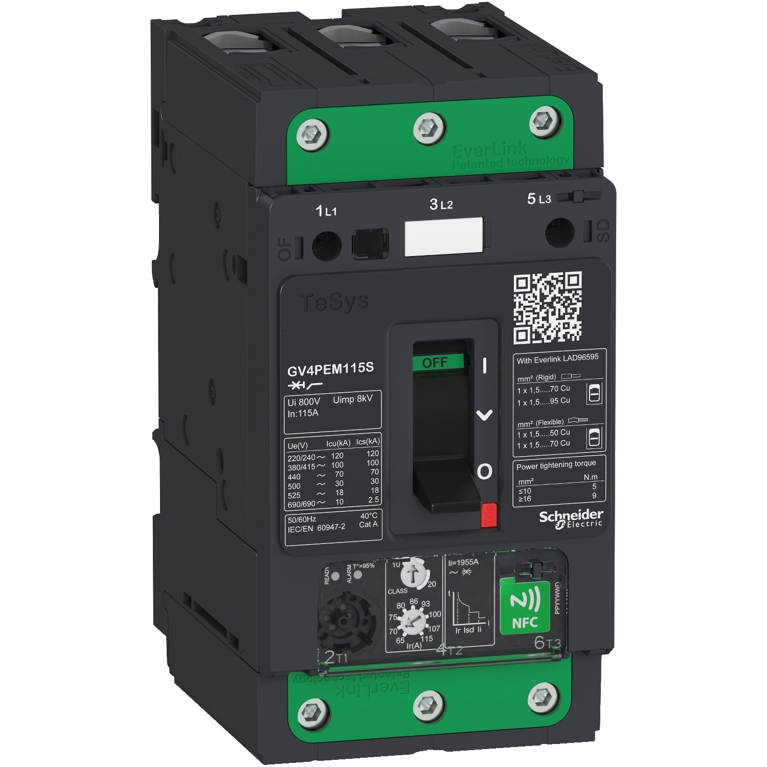 SCHNEIDER ELECTRIC - SNRGV4PEM80N INTMAGTERMUGV4 LEVA 40-80A 50KA ELINK