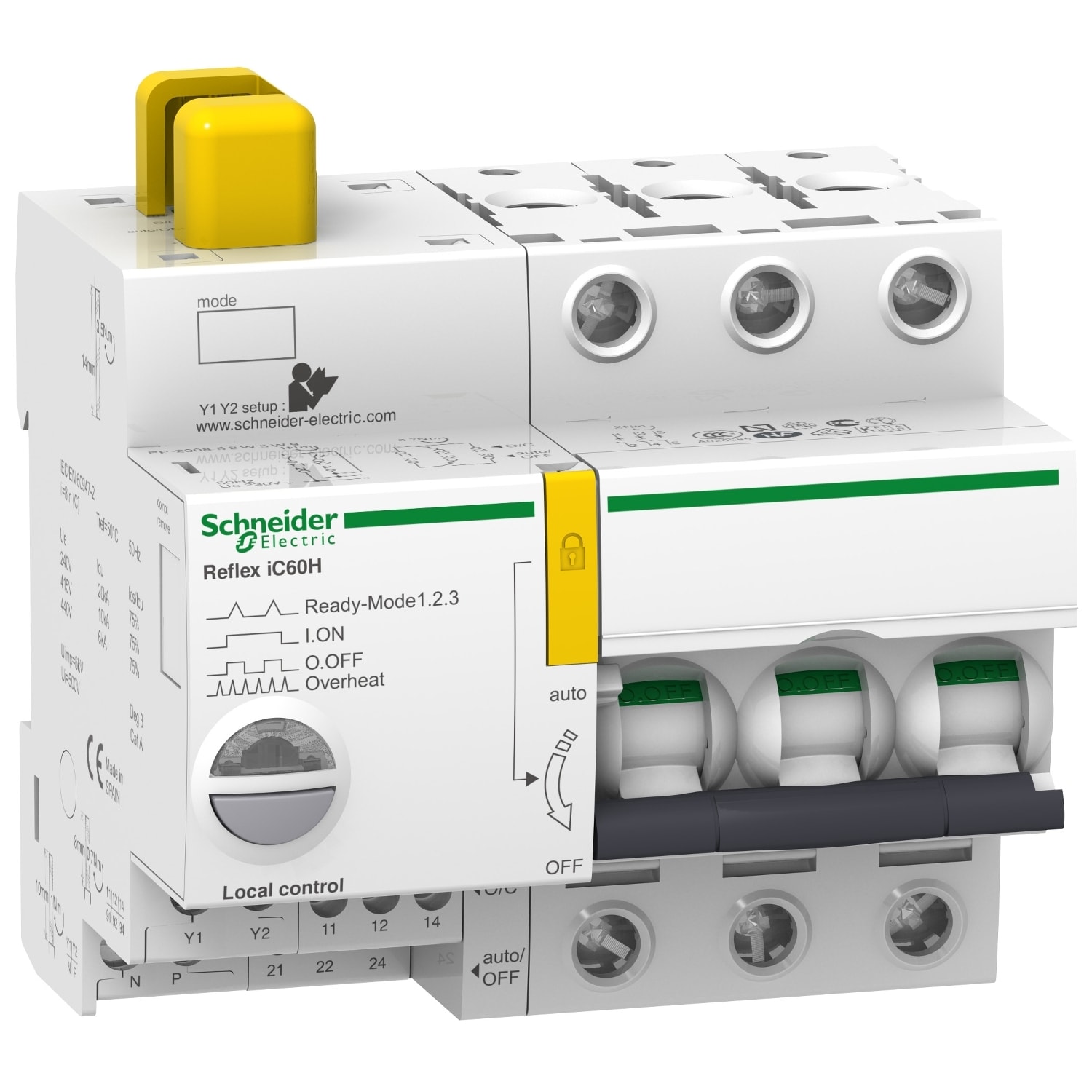 SCHNEIDER ELECTRIC - SNRA9C65340 REFLEX IC60H 3P C 40A 15KA TI24