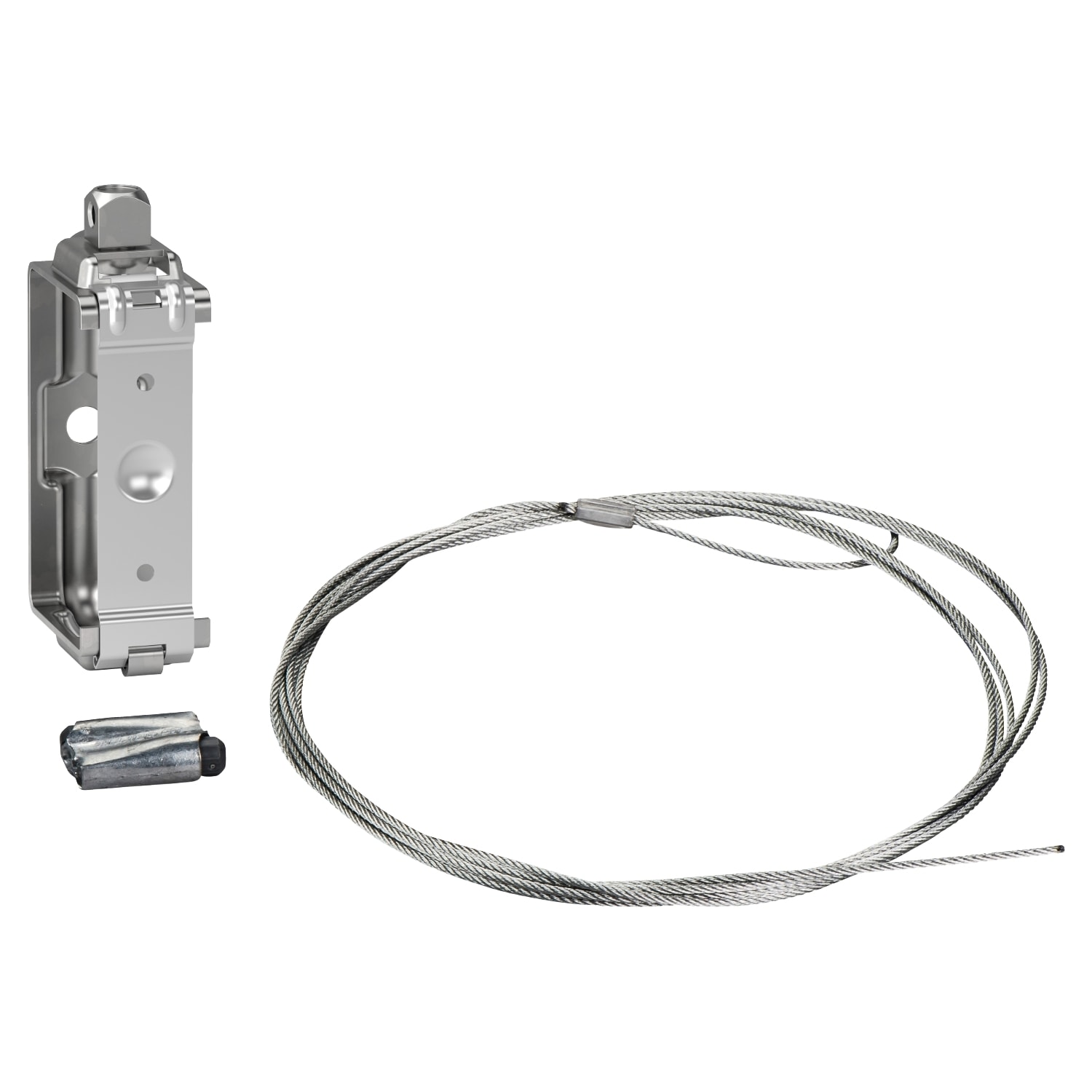 SCHNEIDER ELECTRIC - SNRKBA40ZFSU Cable suspension system, Canalis KBA, 25/40A, bracket with steel cable, steel cable supplied, galvanized version
