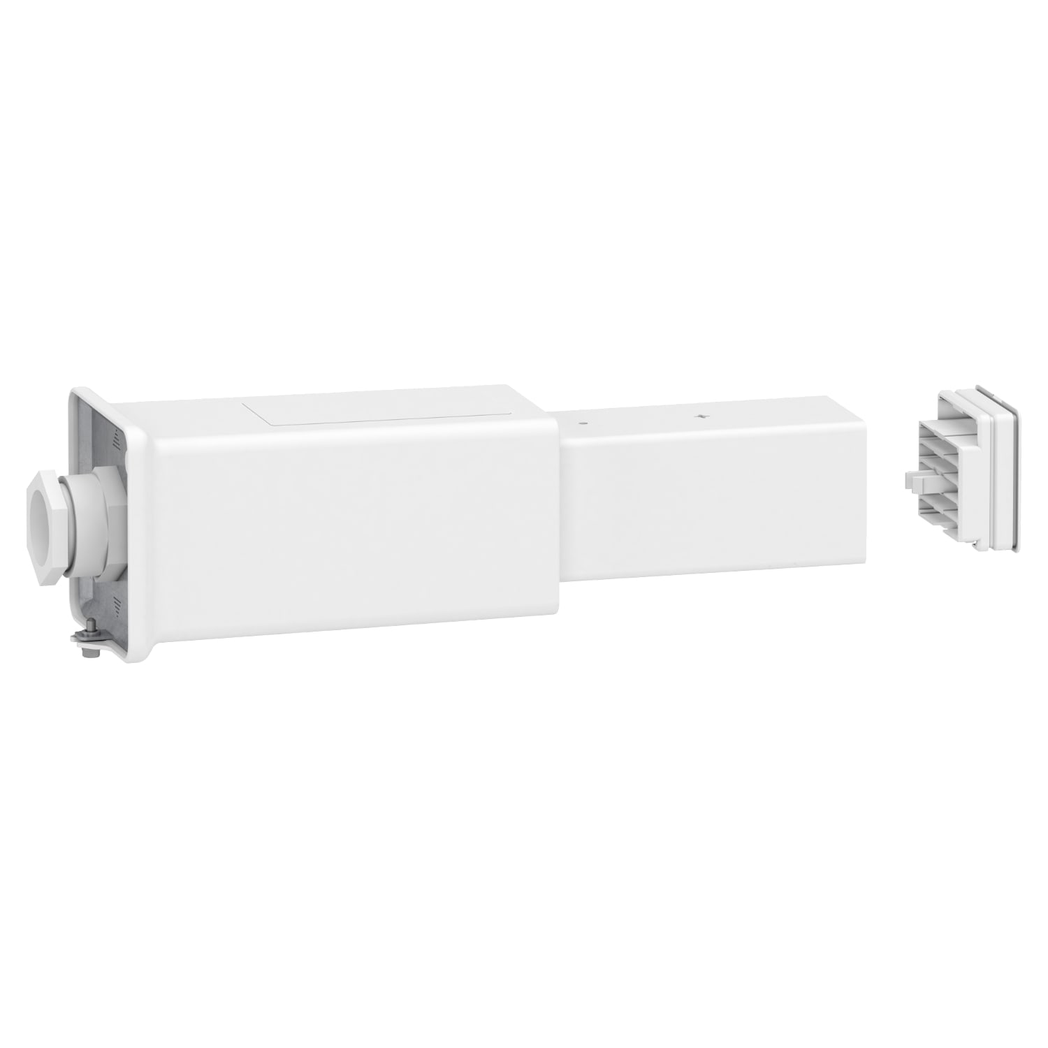 SCHNEIDER ELECTRIC - SNRKBB40ABG4W End feed unit, Canalis KBB, 25/40A, left mounting, 1 reinforced circuit, white RAL9003
