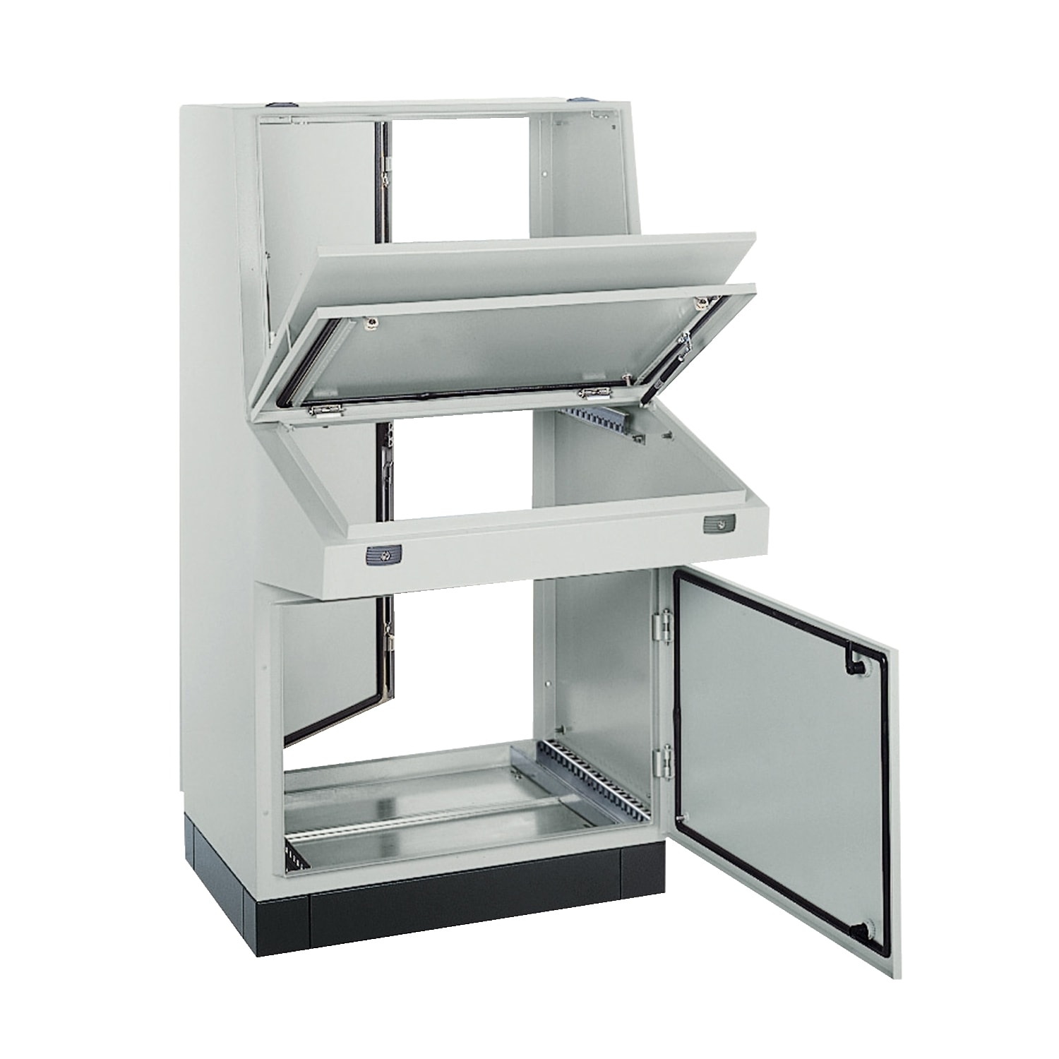 SCHNEIDER ELECTRIC - SNRNSYSDF168 Pulpito con alzata L1600 P400 RAL7035