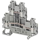 SCHNEIDER ELECTRIC - SNRNSYTRV24D Morsetto vite, 2 piani, 4pt, 2,5mm² grigio