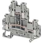 SCHNEIDER ELECTRIC - SNRNSYTRV44D Morsetto vite, 2 piani, 4pt, 4 mm² grigio