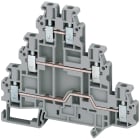SCHNEIDER ELECTRIC - SNRNSYTRV26T Morsetto vite, 3 piani, 6pt, 2,5 mm² grigio