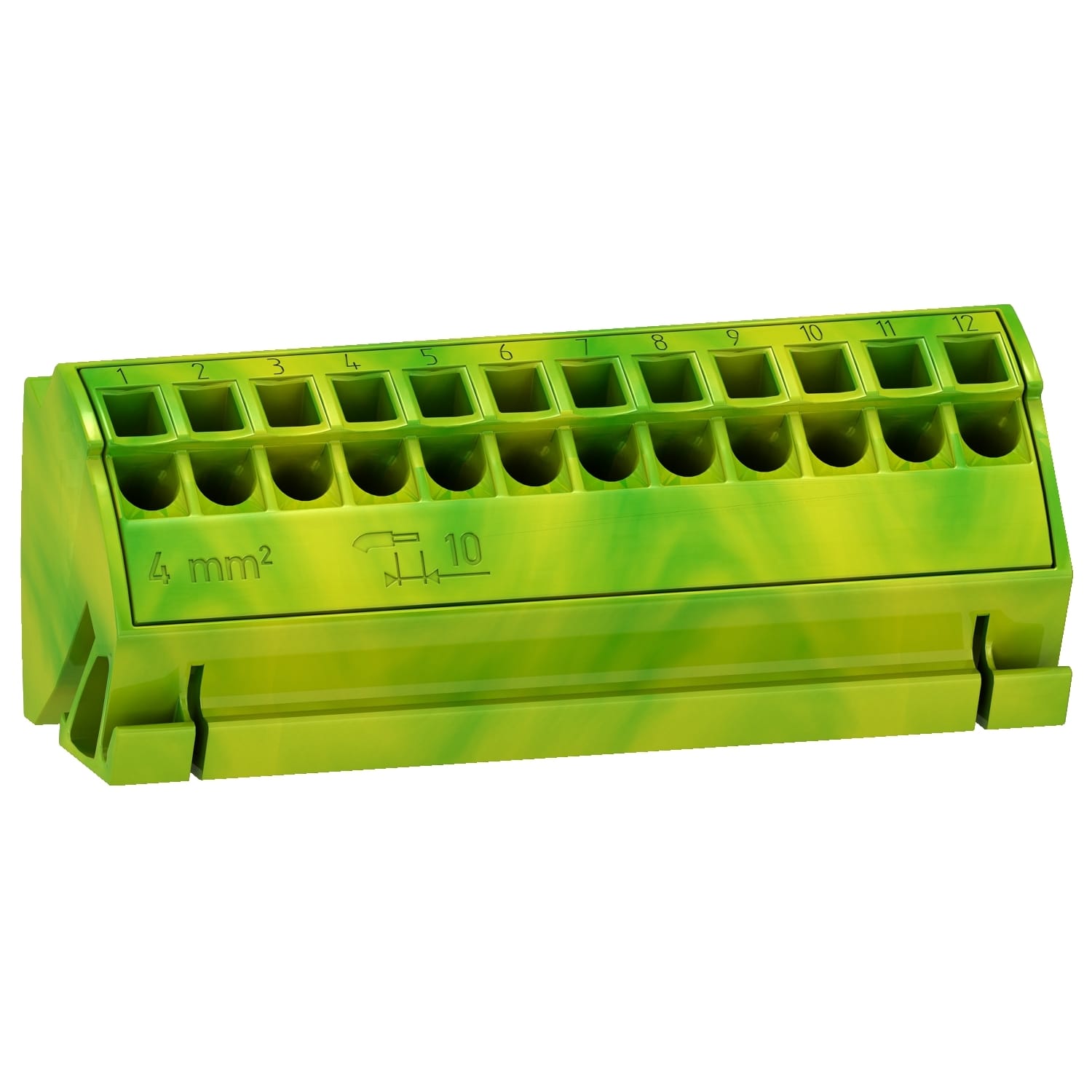 SCHNEIDER ELECTRIC - SNRLVS04214 Erdungsblock (4), mit 12x4mm2-Federkabel