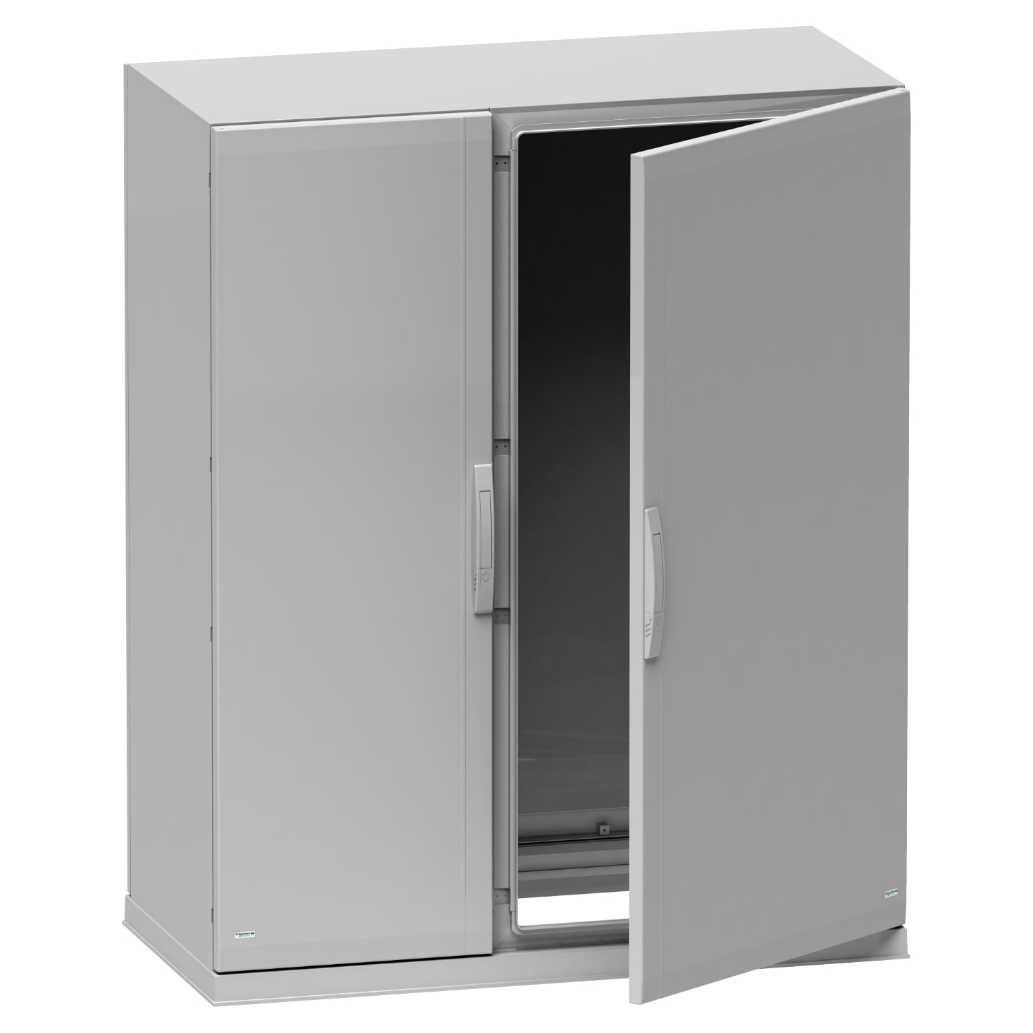 SCHNEIDER ELECTRIC - SNRNSYPLAZ15123G Armadio in poliestere, PanelSeT PLA, porta piena, fondo aperto, 1500x1250x320mm, IP54, IK10
