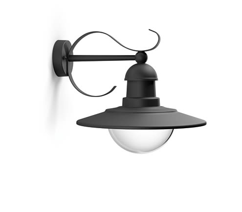 SIGNIFY ITALY SPA - PCL0181630PN TOPIARY LAMPADA A MURO NERO IN ALLUMINIO