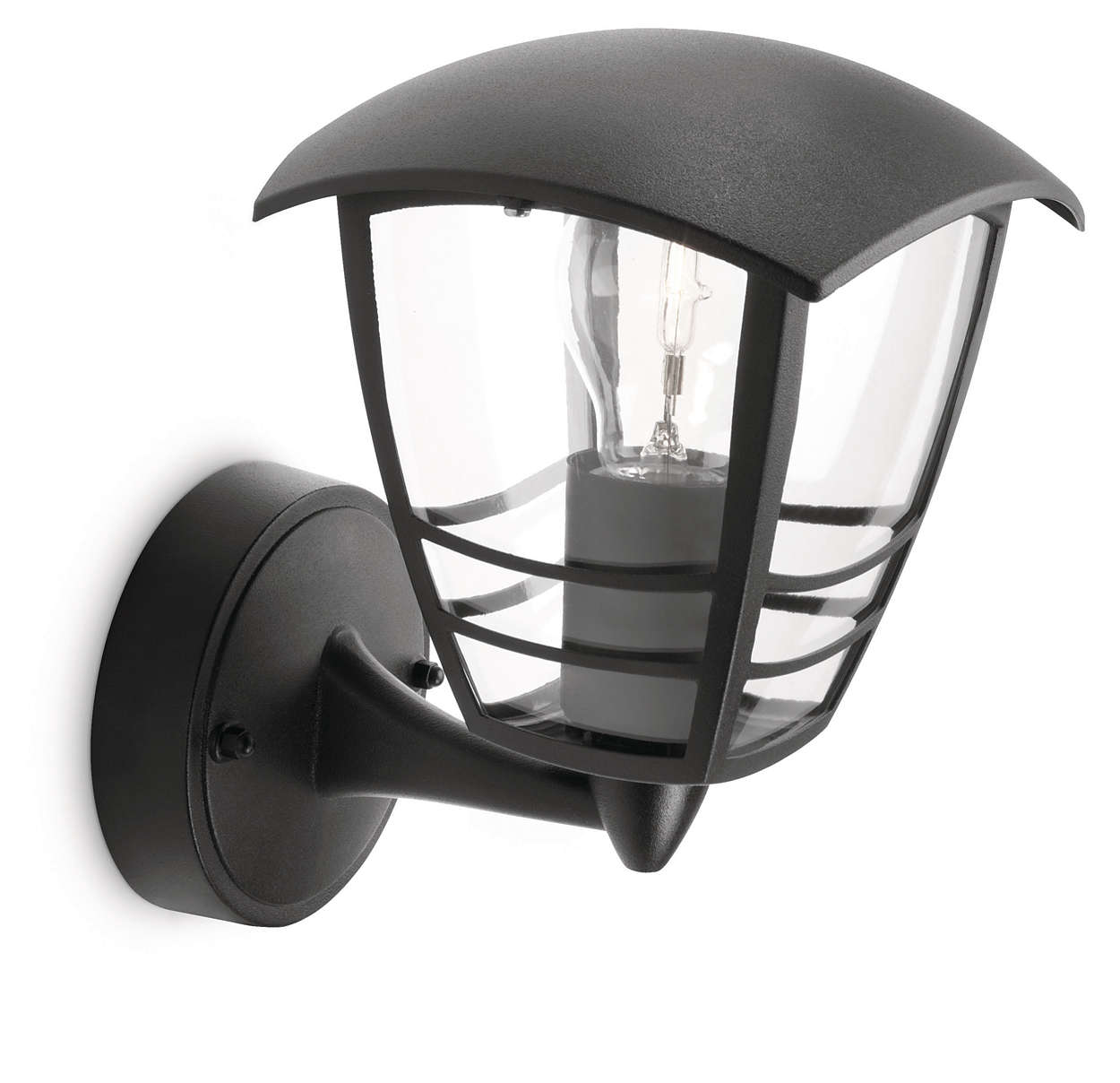 SIGNIFY ITALY SPA - PCL153803016 CREEK LAMPADA A MURO NERO IN ALLUMINIO