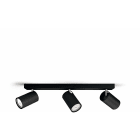 SIGNIFY ITALY SPA - PCL5059330PN KOSIPO FARETTO 3 LUCI NERO IN METALLO
