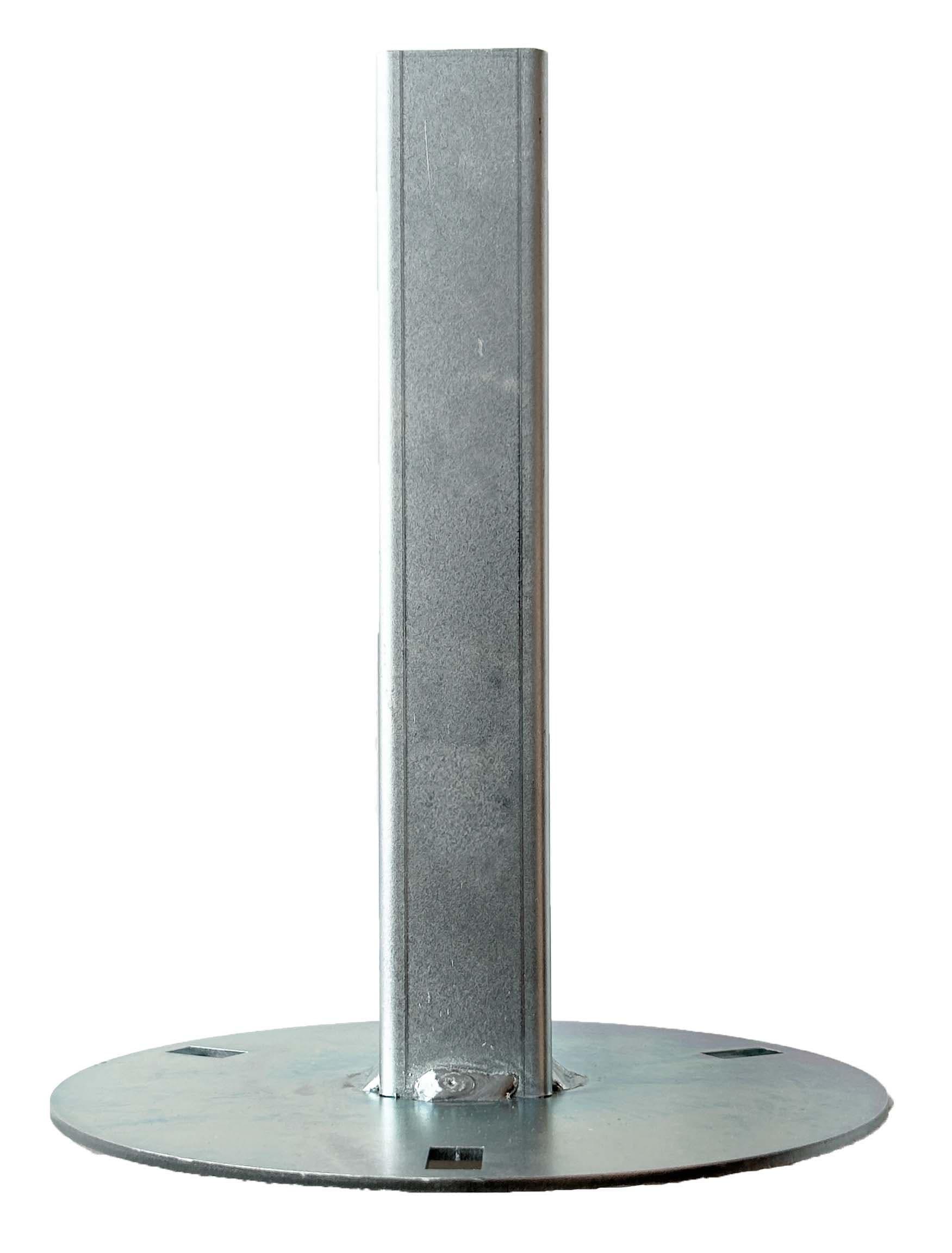 UNIERRE SRL UNIPERSO - URRPF0060FZ BASE FISSA ACCIAIO-PALI D.60-D.250MM SP.