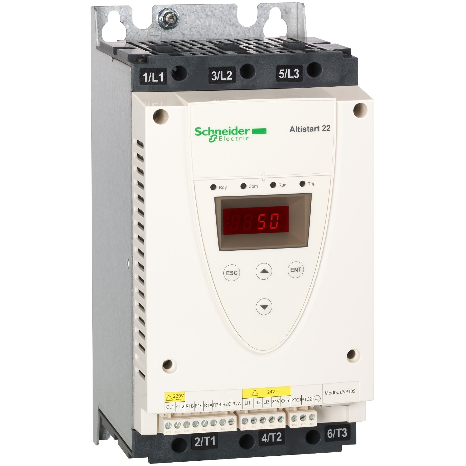 SCHNEIDER ELECTRIC - SNRATS22D17S6 Avviatore statico ATS22, 220V, potenza 230V(4kW)/400-440V(7,5kW)/500V(9kW)