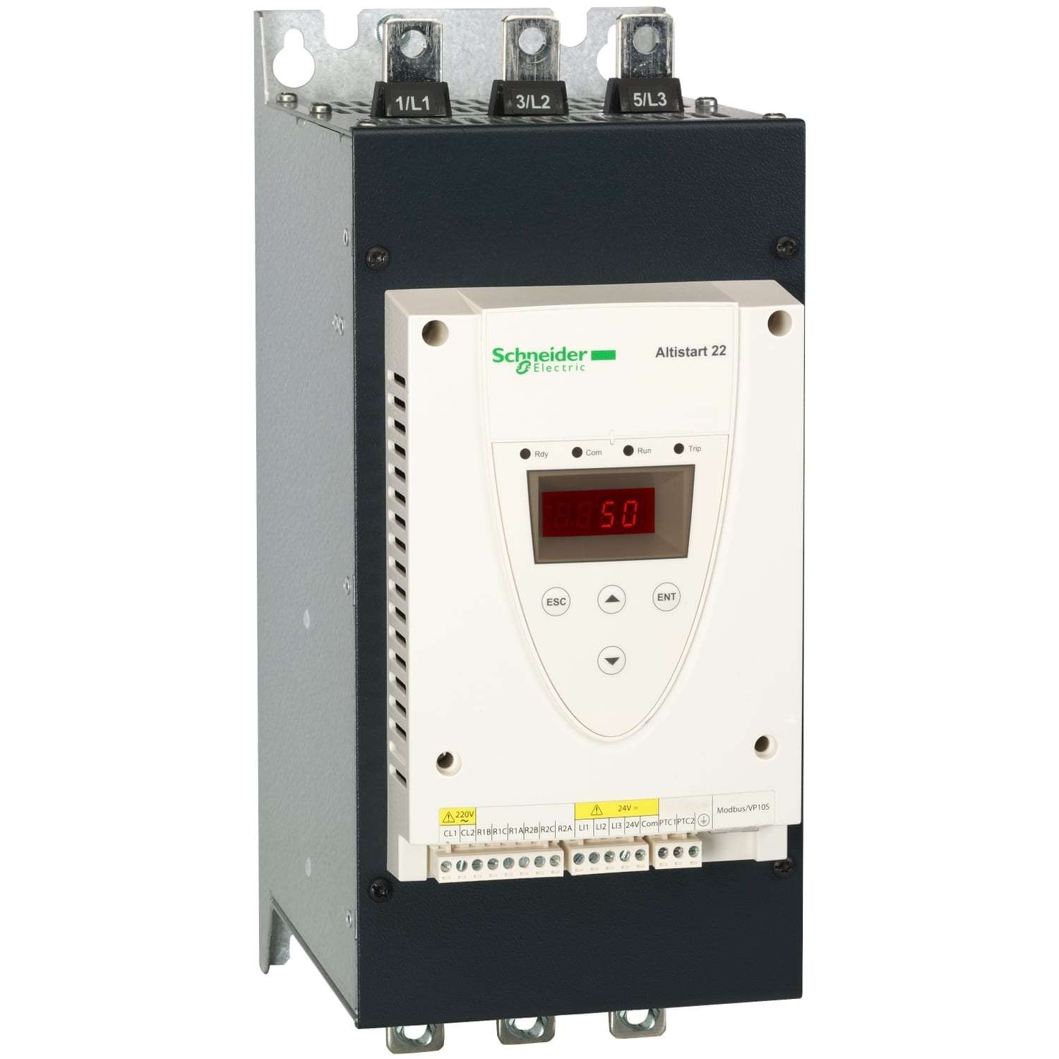SCHNEIDER ELECTRIC - SNRATS22C14Q Avviatore statico ATS22, controllo 220V, potenza 230V(37kW)/400-440V(75kW)