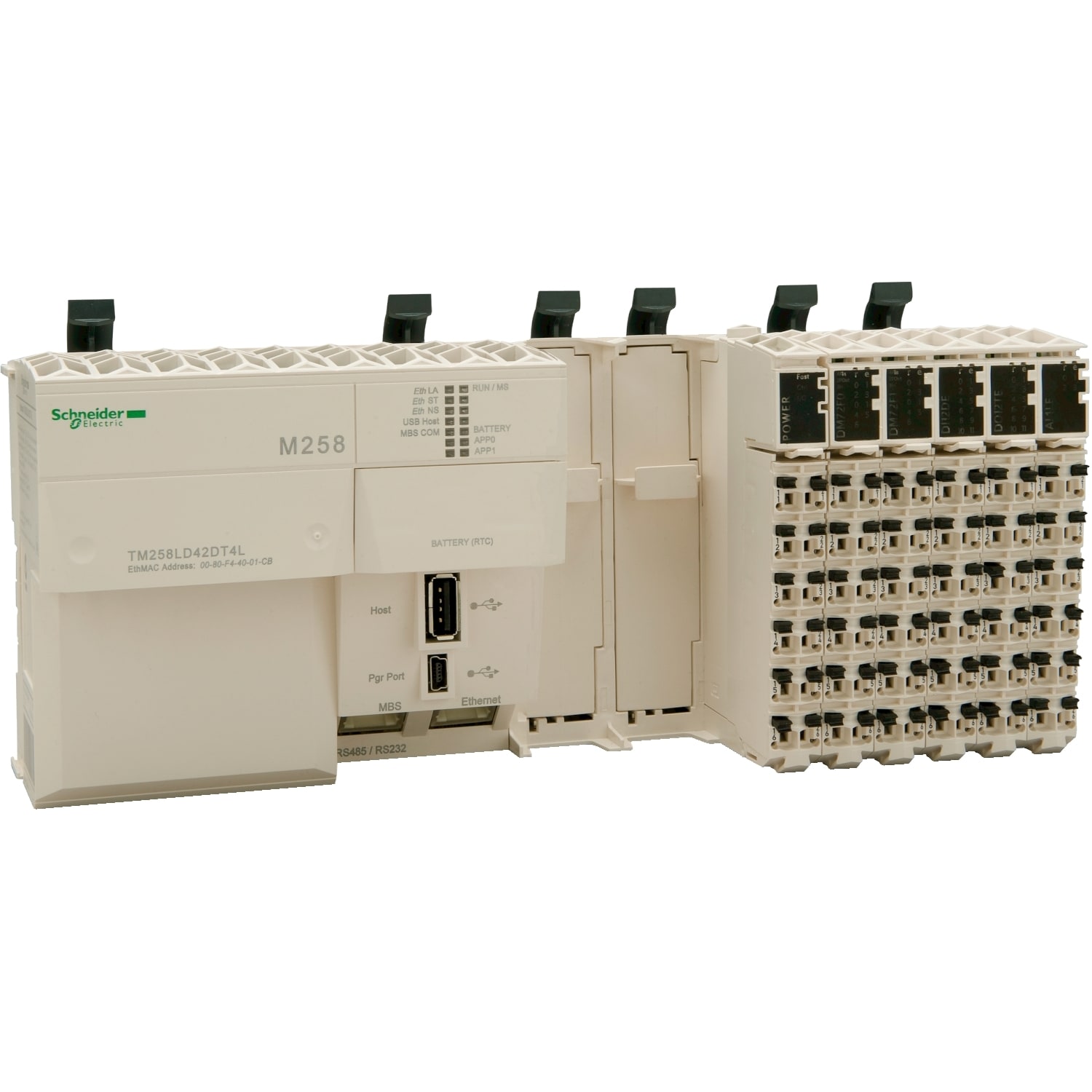 SCHNEIDER ELECTRIC - SNRTM258LD42DT4L Base compatta M258 - 42 + 4 I/O - 24 Vcc