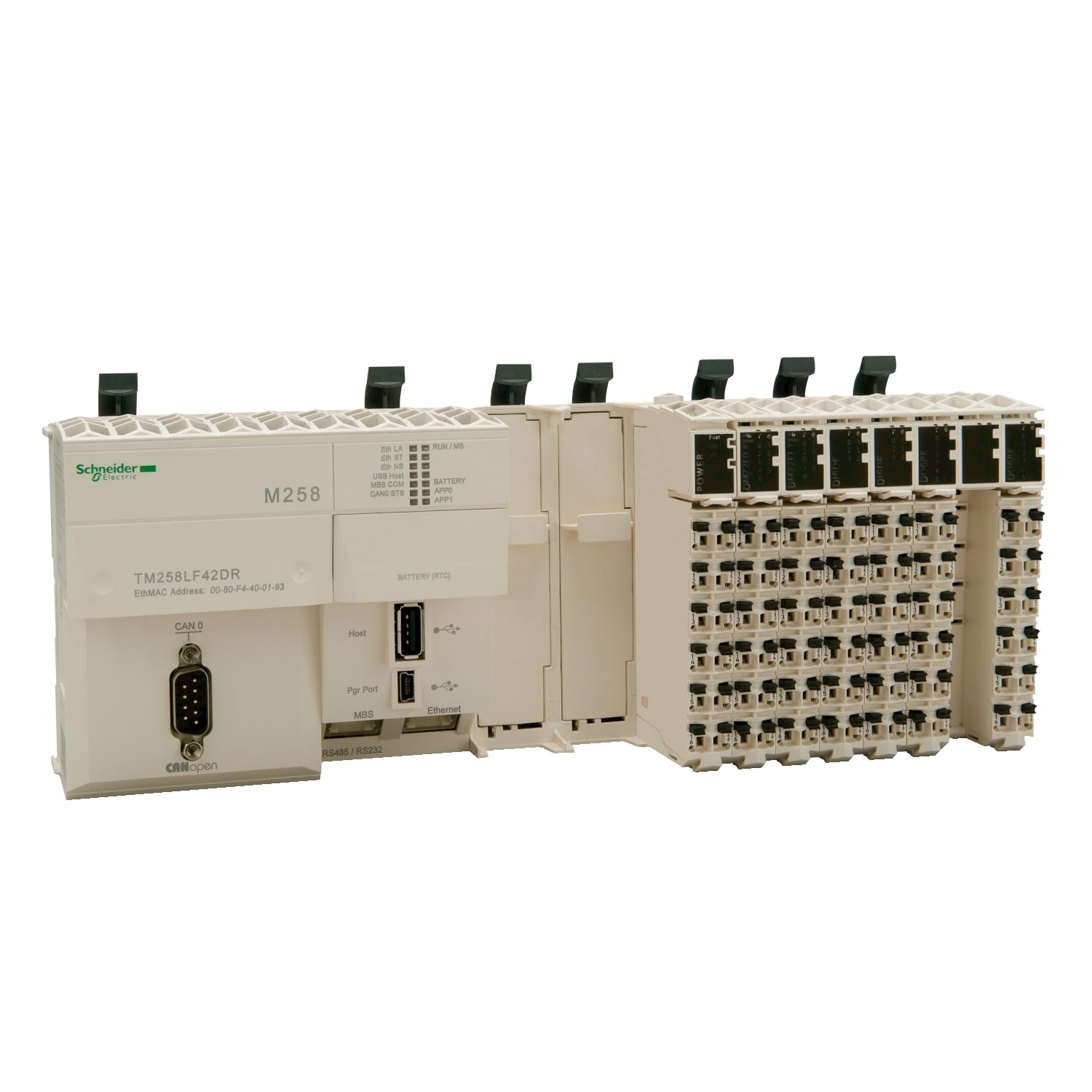 SCHNEIDER ELECTRIC - SNRTM258LF42DR Base compatta M258 - 42 I/O - 24 Vcc - relè - CANopen