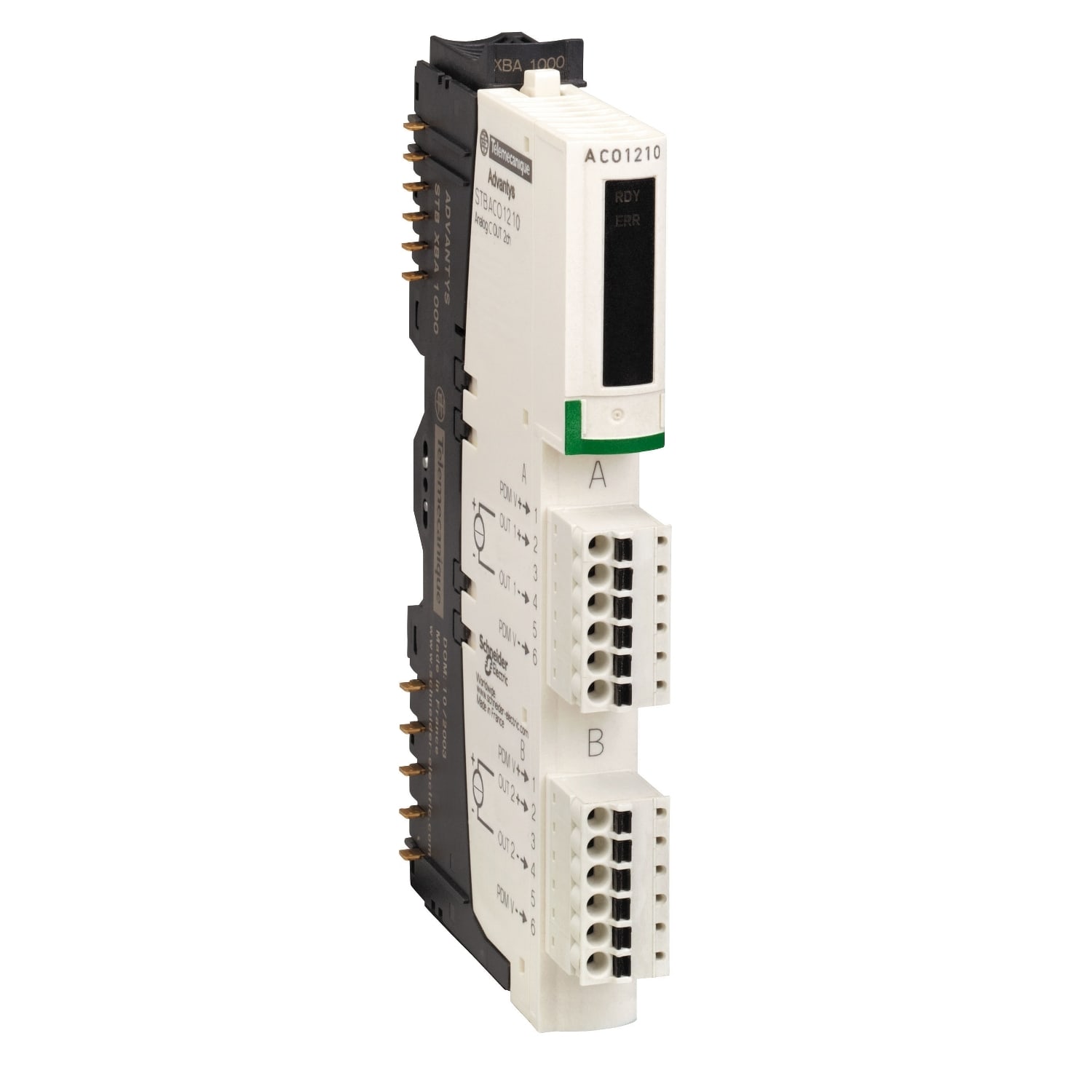 SCHNEIDER ELECTRIC - SNRSTBACO1210K KIT MODULO+CONN+BASE OUT 2CH 0-20MA