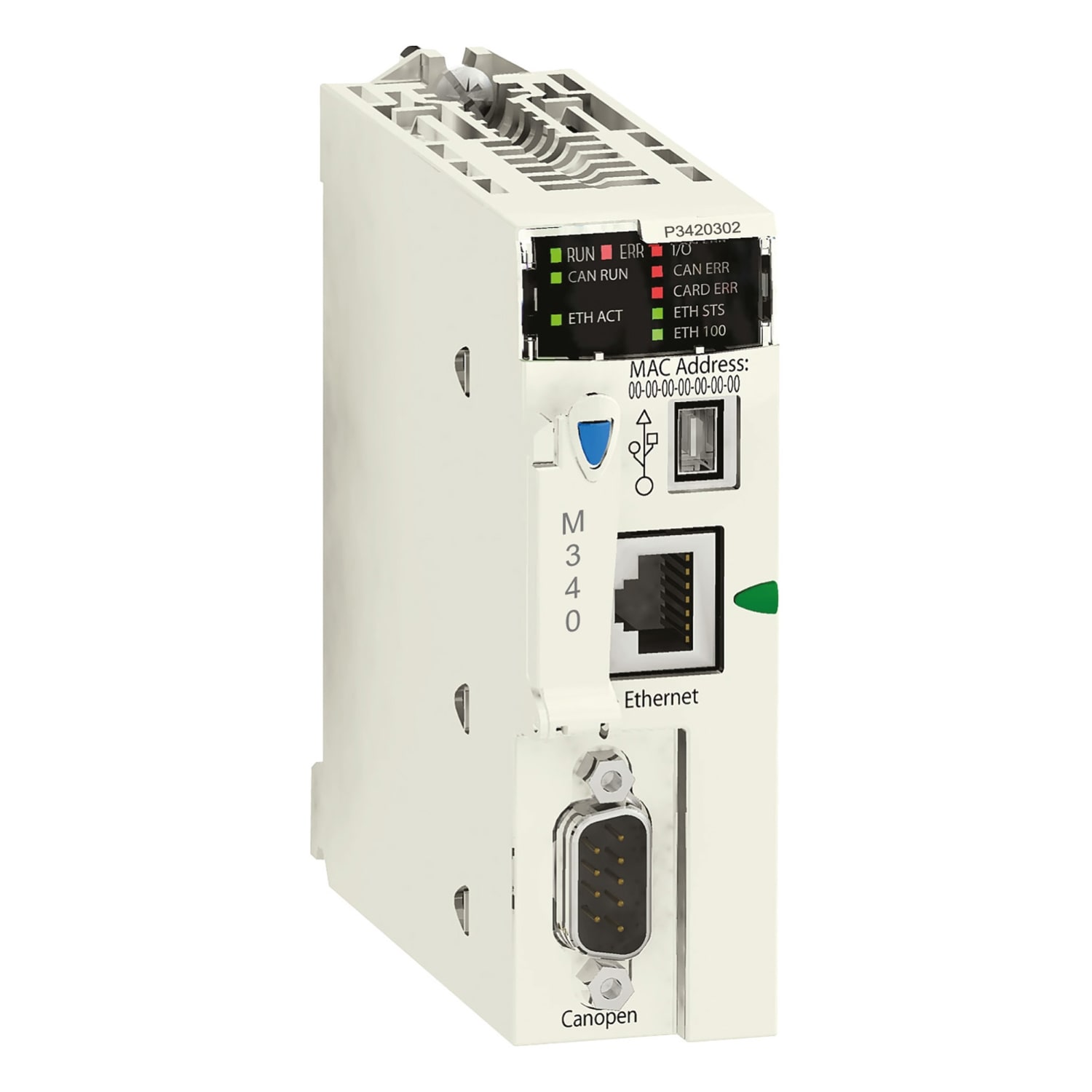 SCHNEIDER ELECTRIC - SNRBMXP3420302 Modulo processore M340 - max 1024 I/O discreti + 256 I/O analogici - CANOpen