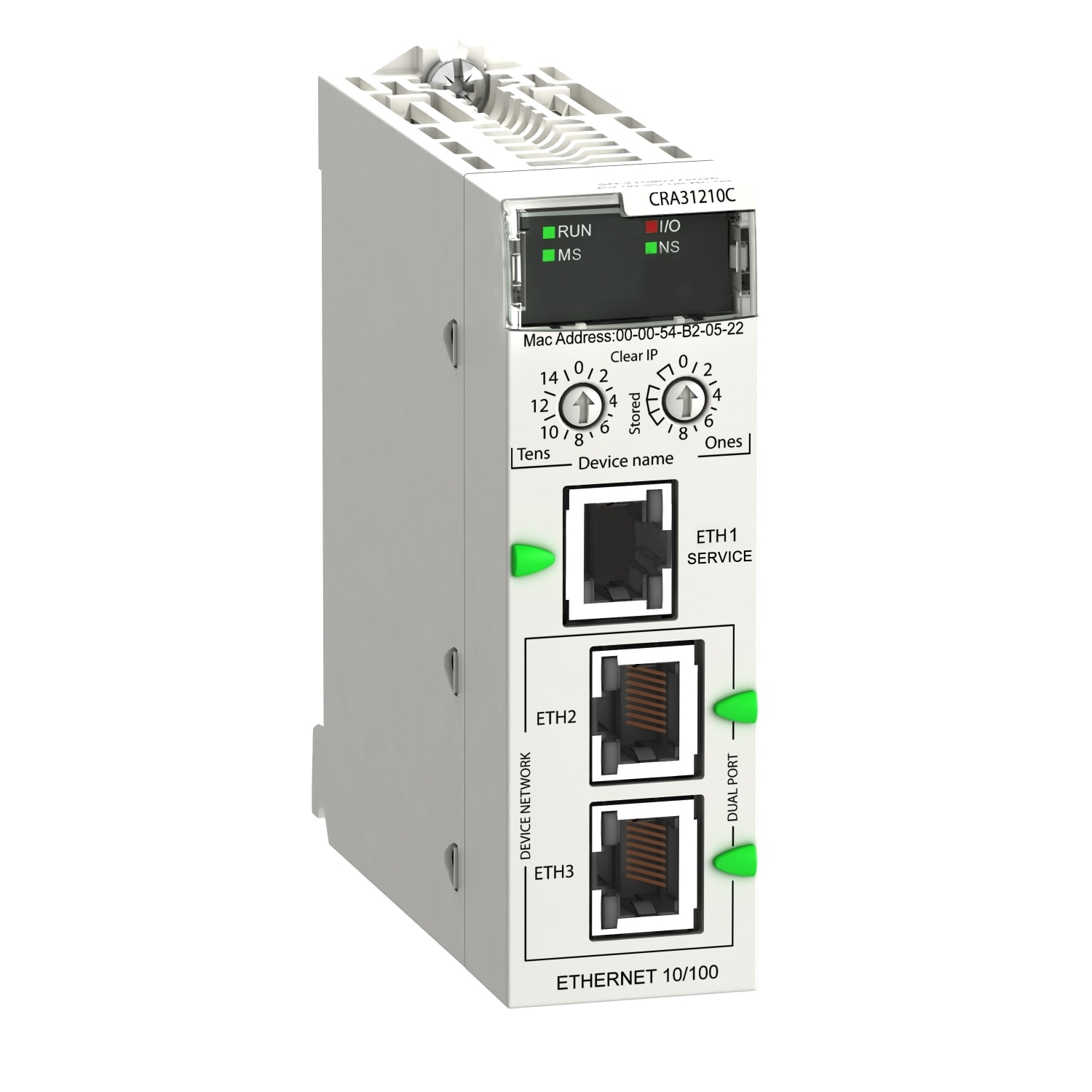 SCHNEIDER ELECTRIC - SNRBMXCRA31210C Modicon X80 RIO Drop E/IP Performance rivestito porta servizi funzioni avanzate