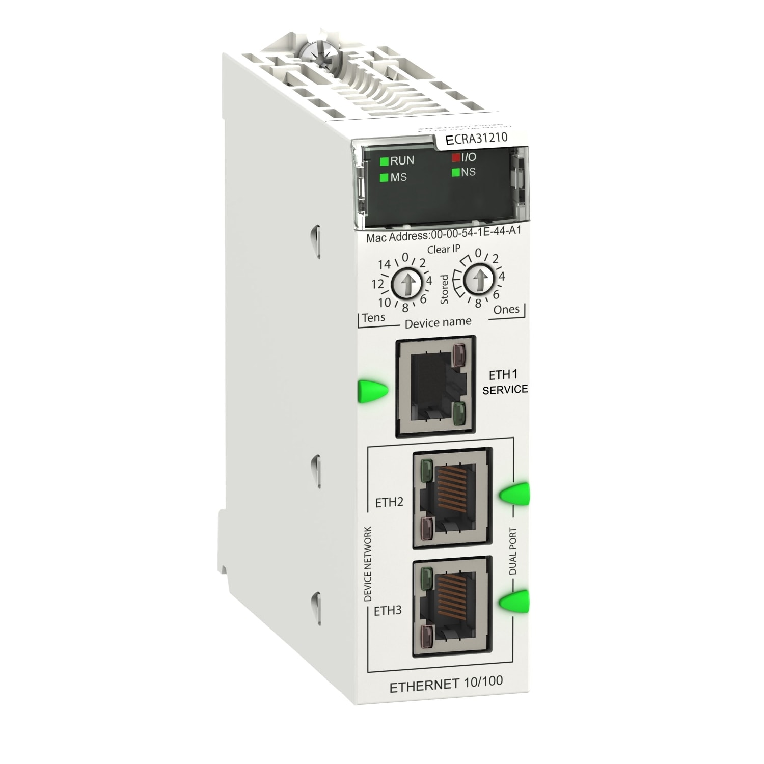 SCHNEIDER ELECTRIC - SNRBMECRA31210 COMUNICATORE X80 RIO DROP BACKPLANE ETH