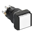 SCHNEIDER ELECTRIC - SNRXB6ECW1B2P Pulsante luminoso bianco Ø16 - filoghiera ad impulso - 24V - 2NC/NO