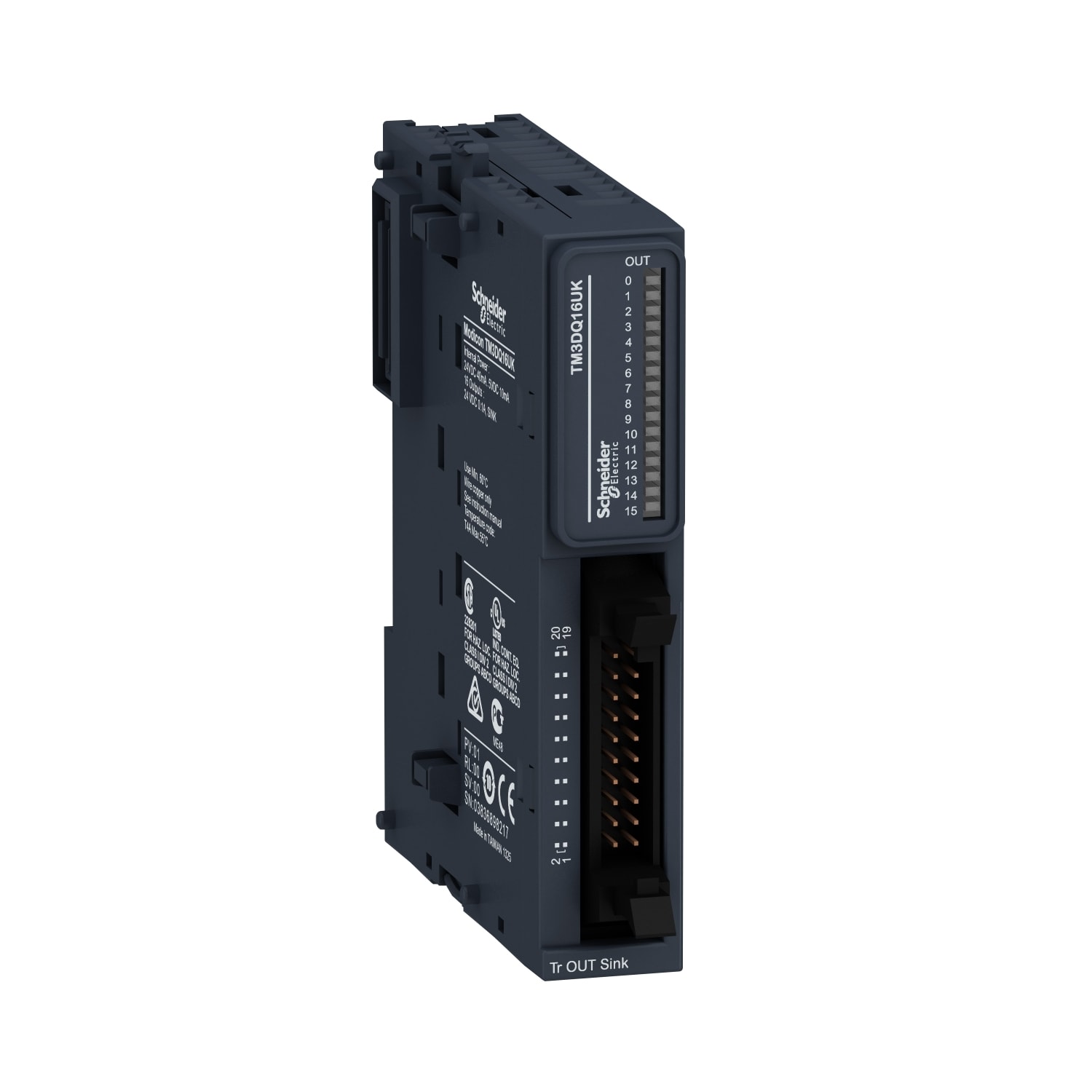 SCHNEIDER ELECTRIC - SNRTM3DQ16UK MODULO TM3 16 OUTPUT TR NPN HE10