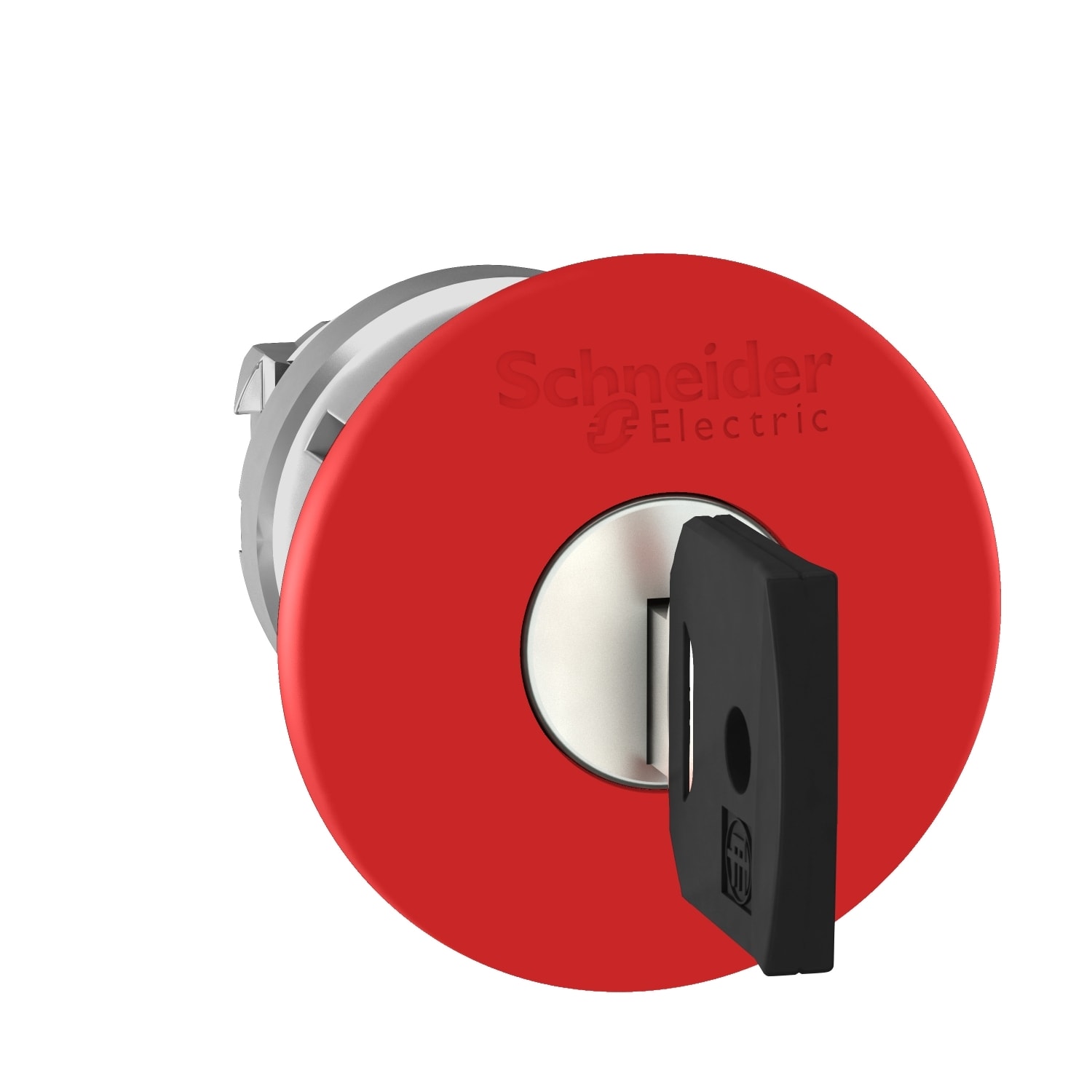 SCHNEIDER ELECTRIC - SNRZB4BS94412 Head for emergency switching off push button, Harmony XB4, red 40mm stop, 22mm trigger and latching key release, key 421E