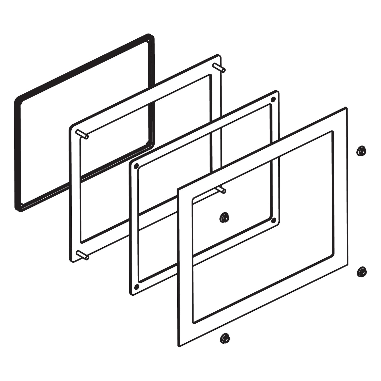 SCHNEIDER ELECTRIC - SNRHMIZPAT5W1 Cutout Adapter da S-Panel IPC (10w)