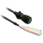 SCHNEIDER ELECTRIC - SNRVW3M5D6FR50 Cavo alimentazione 5m schermato 4x 6mm², con connettore militare per BCH2 con freno