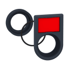 SCHNEIDER ELECTRIC - SNRZB5AZ025 Kit filo pannello, plastica, per lampada spia e pulsante - portaetichetta 18×27