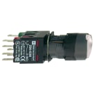 SCHNEIDER ELECTRIC - SNRXB6AF1B5B Pulsante luminoso bianco Ø16 - rotondo ad aggancio - 12-24V - 1NO+1NC