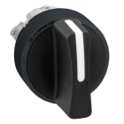 SCHNEIDER ELECTRIC - SNRZB4BD57 Head for selector switch, Harmony XB4, black metal, black, 22mm, 3 positions, sping return to center