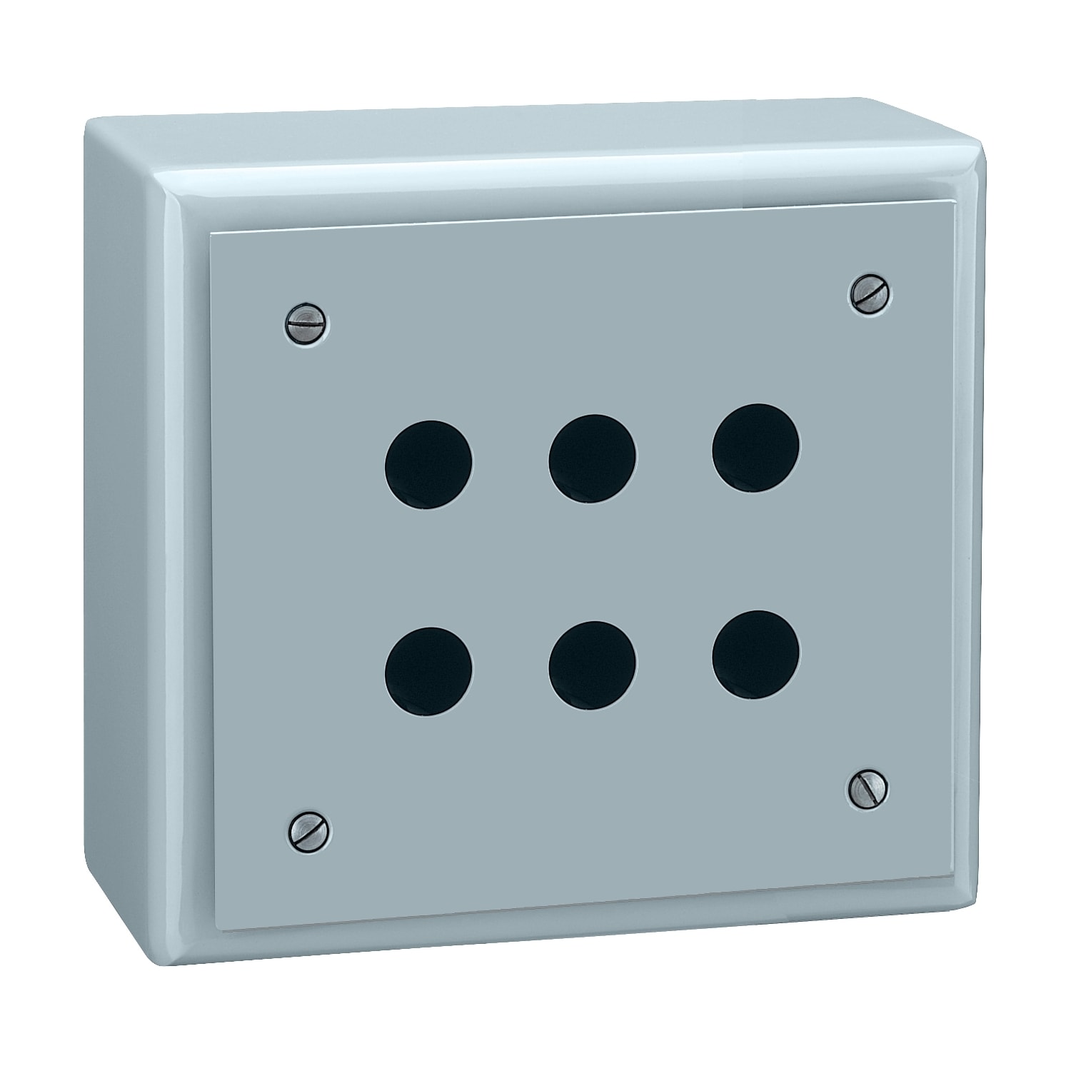 SCHNEIDER ELECTRIC - SNRXB2SL32009 PULSANTIERA VUOTA ALLUMINIO 6 FORI 3FILE