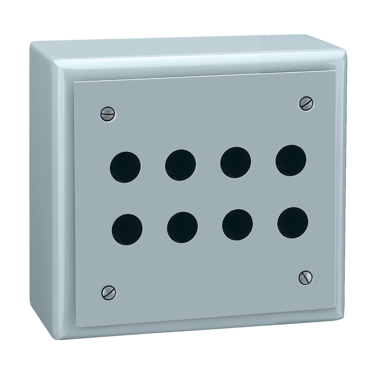 SCHNEIDER ELECTRIC - SNRXB2SL42009 PULSANTIERA VUOTA METALLO 8 FORI 4 FILE