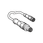 YAGEO TMSS ITALY SRL - TSIXZCR1509040H1 CAVO PUR M12 M 3 PIN, M8 F 3 PIN 1M