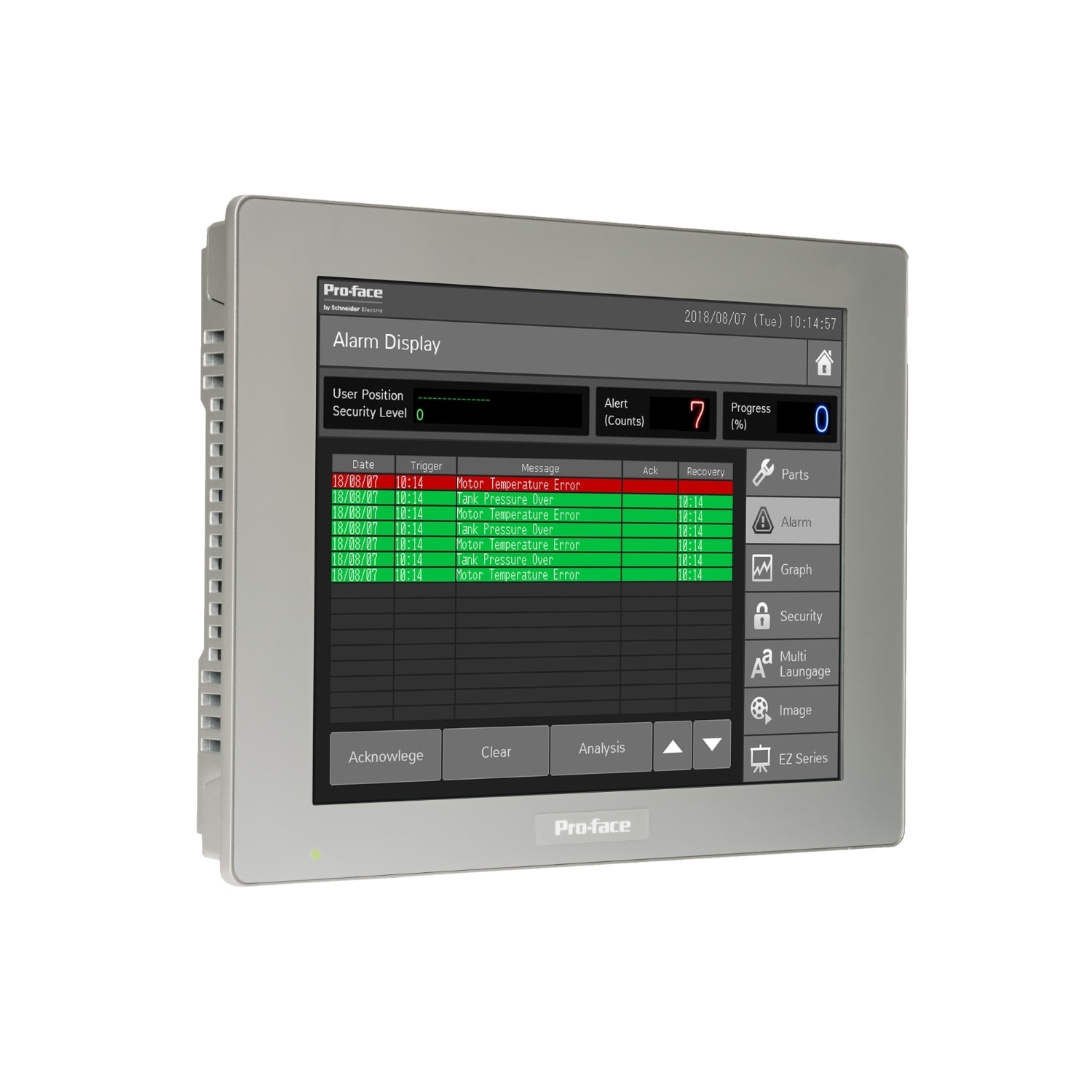 SCHNEIDER ELECTRIC - SNRPFXSP5600TAD 12 touch panel display, XGA, Analog-Single, Modular, 12-24VDC