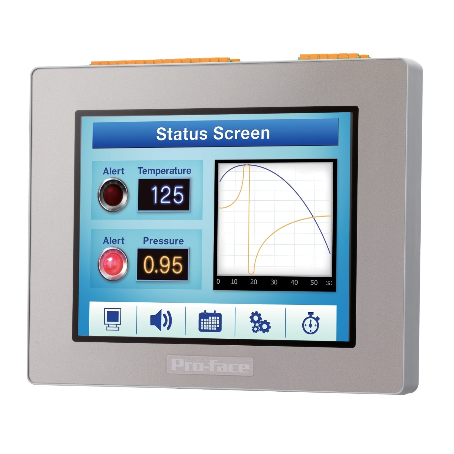 SCHNEIDER ELECTRIC - SNRPFXLM4301TADDC Touch PLC LT4000M 5.7" TFT (QVGA) con I/O Digitali (di tipo Source), COM (RJ45), Ethernet, USB A/mini-B, 24VDC