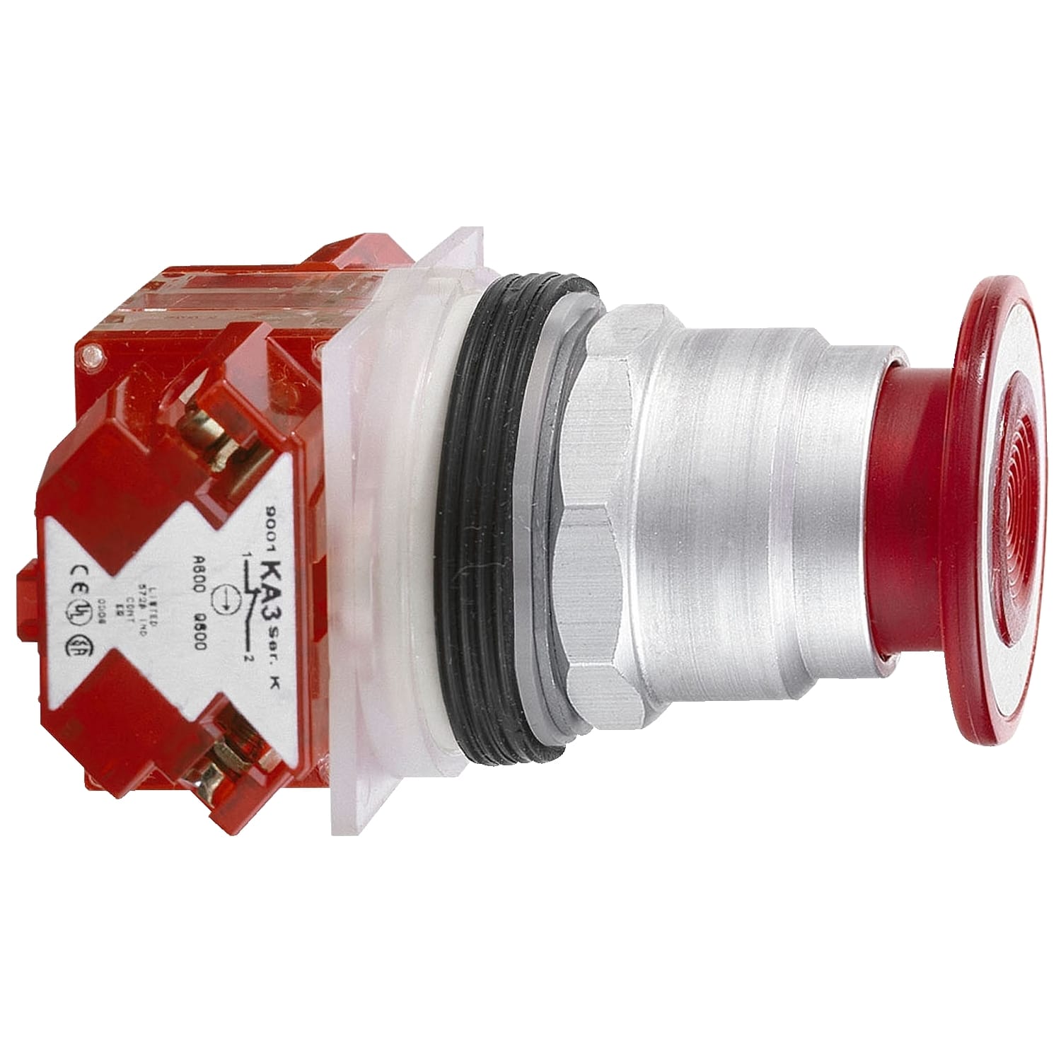 SCHNEIDER ELECTRIC - SNR9001KR9RH6 PULSANTE A FUNGO ROSSO 1 NC
